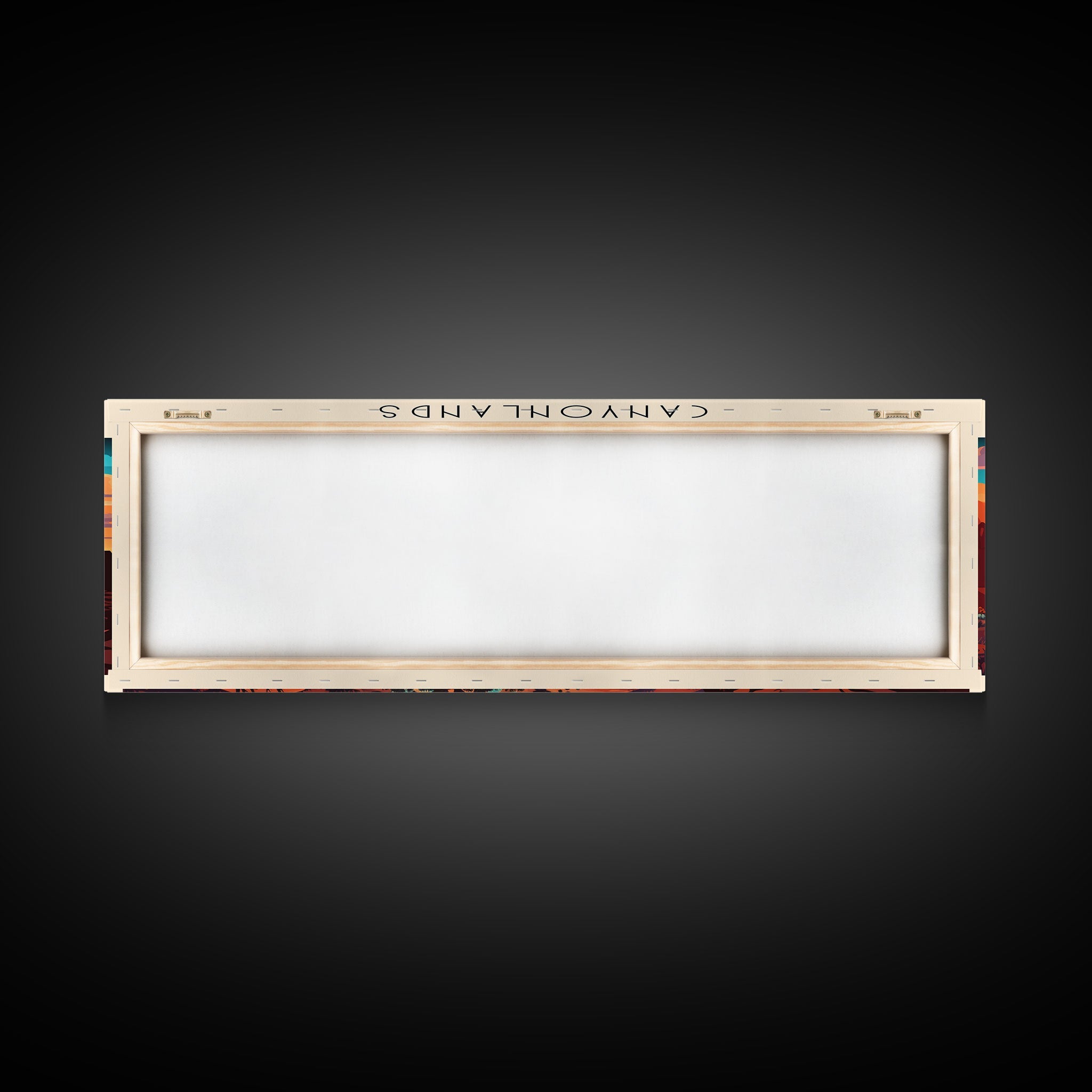 Canyonlands National Park Panoramic Utah Travel Art, National Park Print, Minimalist Travel Art, Subdued Watercolor Painting Panoramic