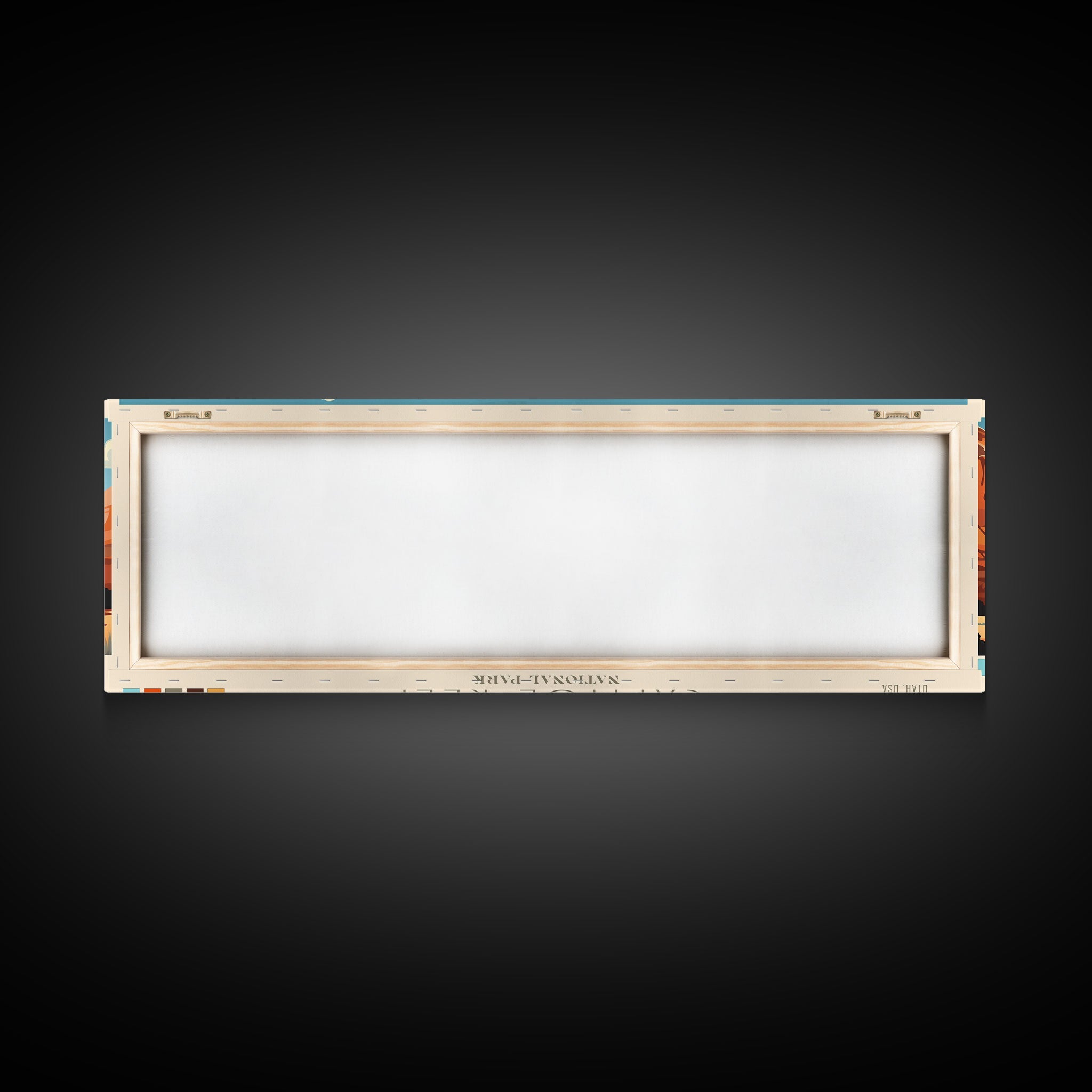 Capitol Reef National Park, Panoramic Utah Travel Art, National Park Print, Minimalist Travel Art, Midcentury Modern Style Landscape