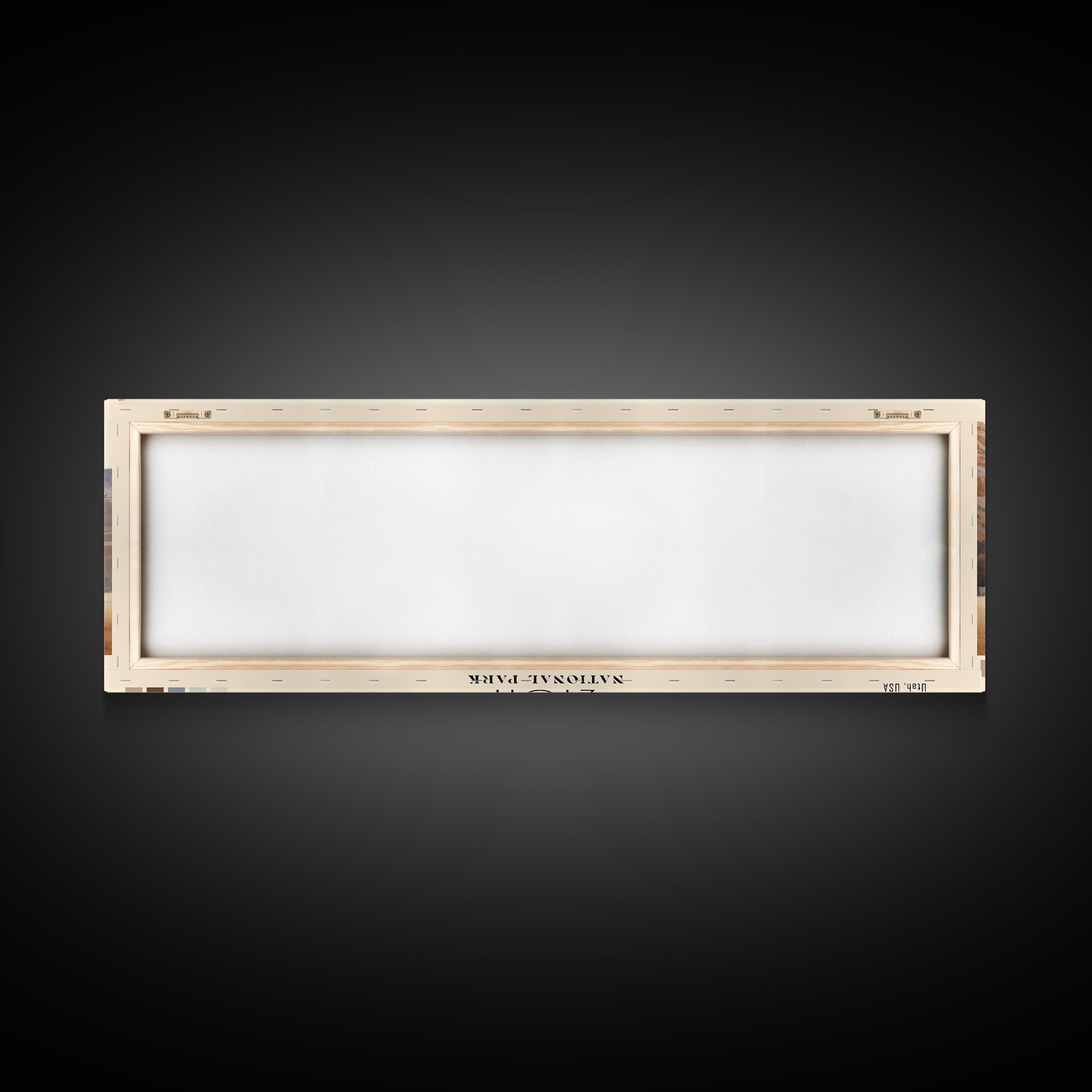 Zion National Park Panoramic Utah Travel Art, National Park Print, Minimalist Travel Art, Subdued Watercolor Painting Panoramic