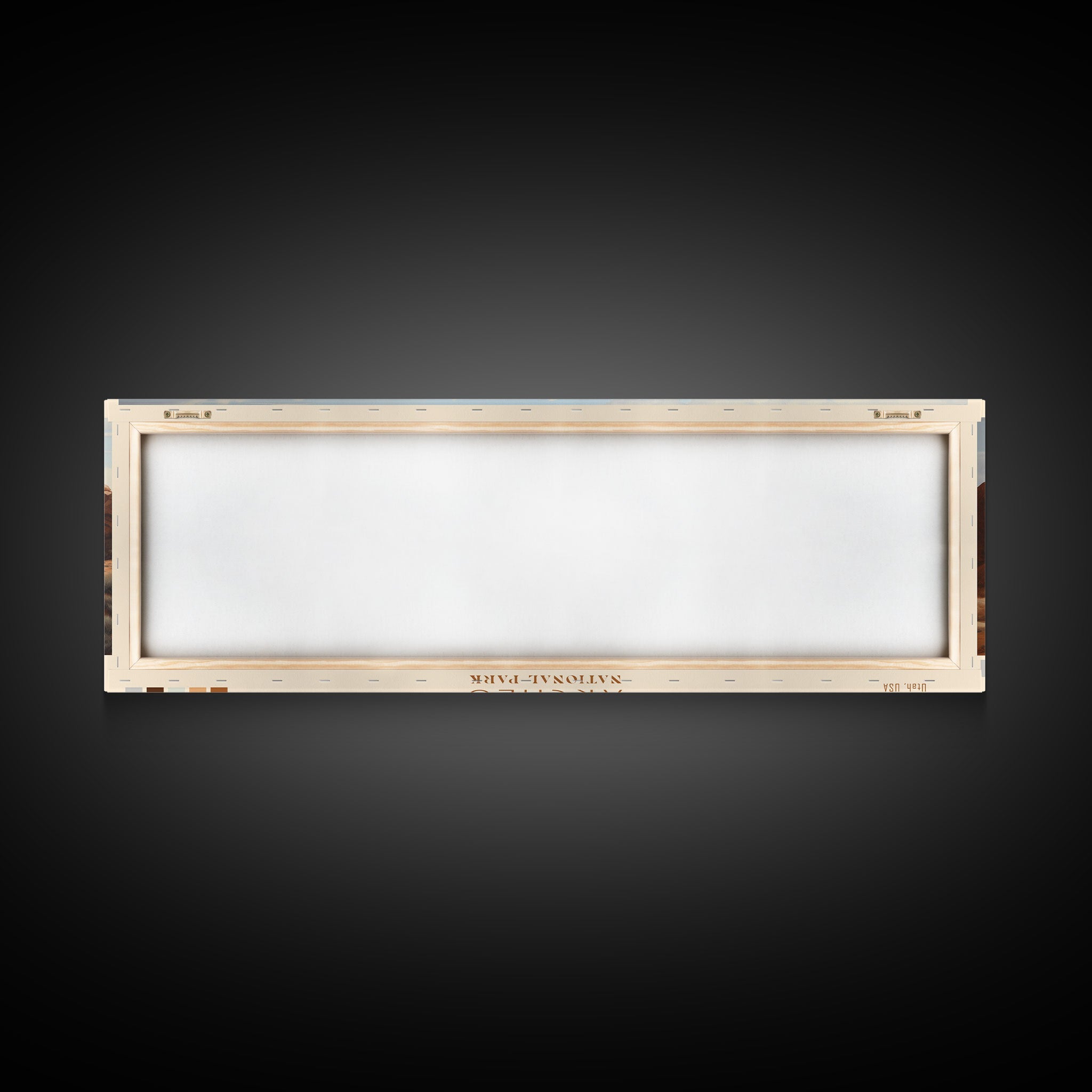 Arches National Park Panoramic Utah Travel Art, National Park Print, Minimalist Travel Art, Subdued Watercolor Painting Panoramic