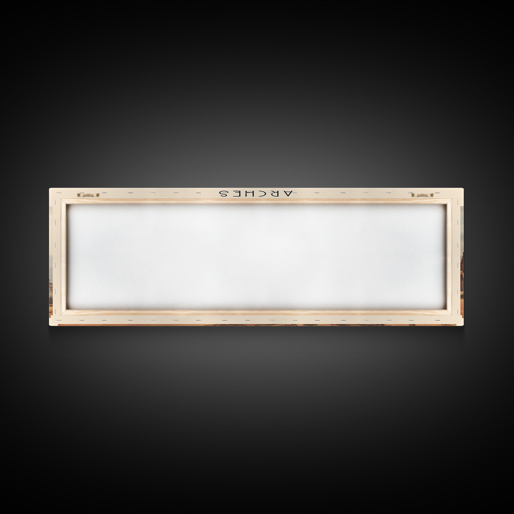 Arches National Park Panoramic Utah Travel Art, National Park Print, Minimalist Travel Art, Subdued Watercolor Painting Panoramic