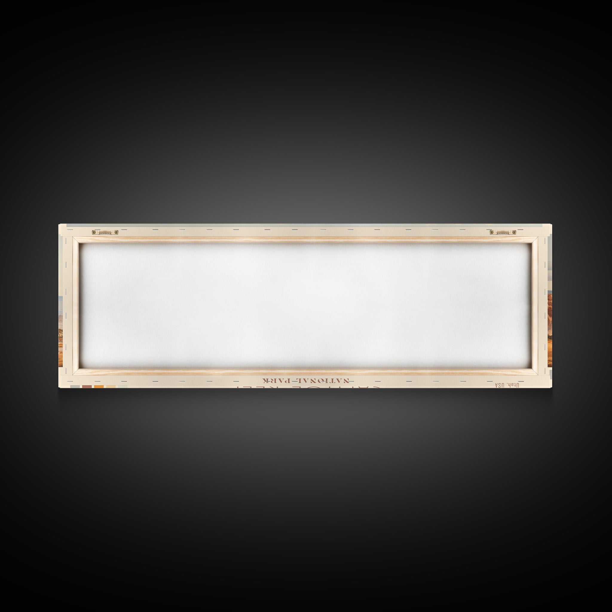 Capitol Reef National Park Panoramic Utah Travel Art, National Park Print, Minimalist Travel Art, Subdued Watercolor Painting Panoramic