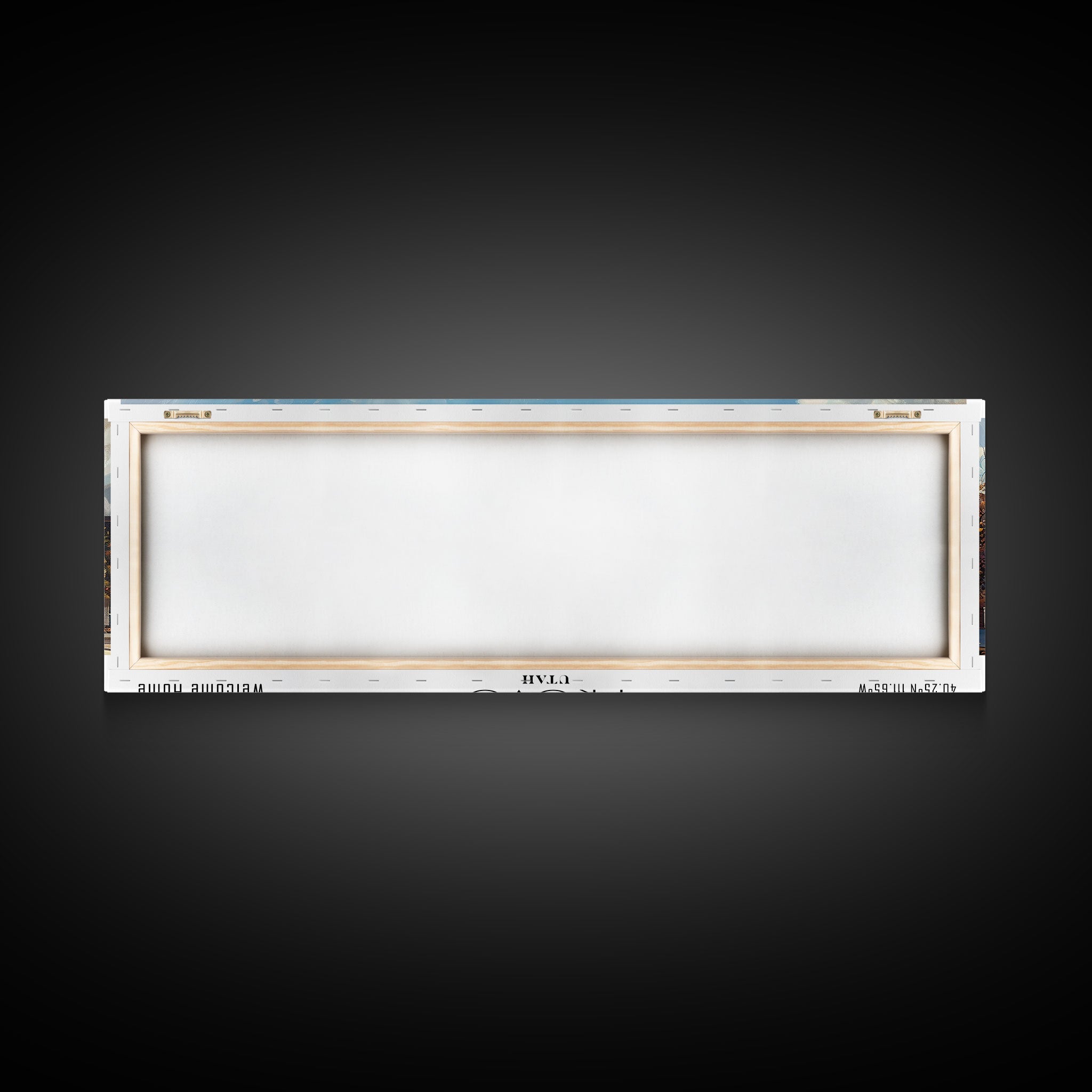 Provo Utah Panoramic Print, Modern Framed Canvas Print, City Travel Poster, Wall Art, Living Room Decoration, Unique Gift