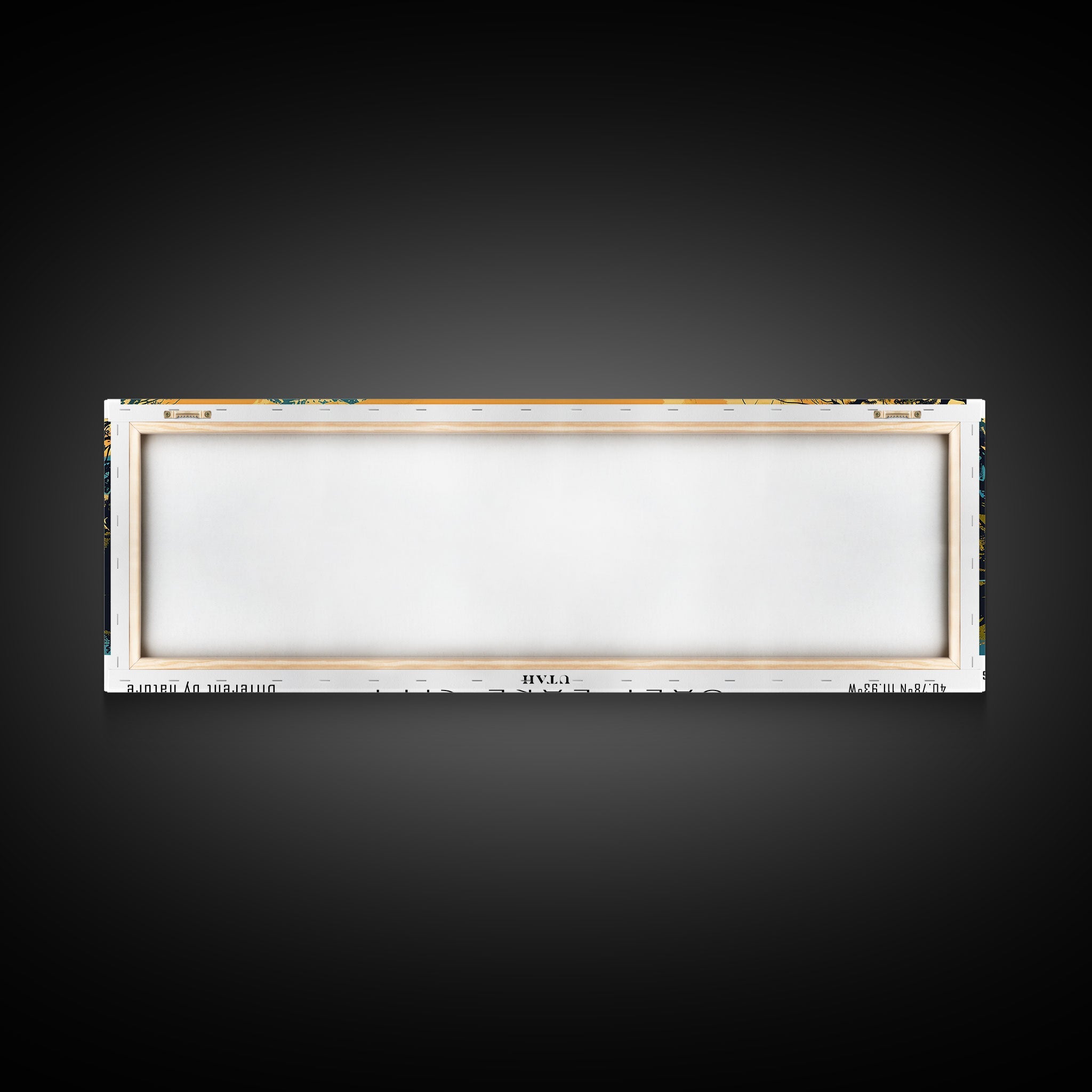 Salt Lake City Utah Panoramic Wall Art, Mid Century Modern Framed Canvas Print, Retro Pop Art Travel Poster, City Art, Office Wall Decor, Living Room Art