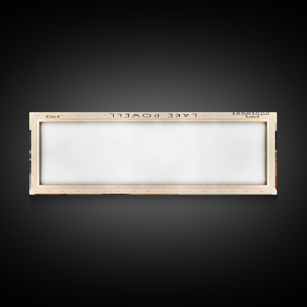 Lake Powell Utah Framed Canvas Print, Lake House Decor, Panoramic Wall Art, Travel Poster, Serene Landscape Painting, Modern Art