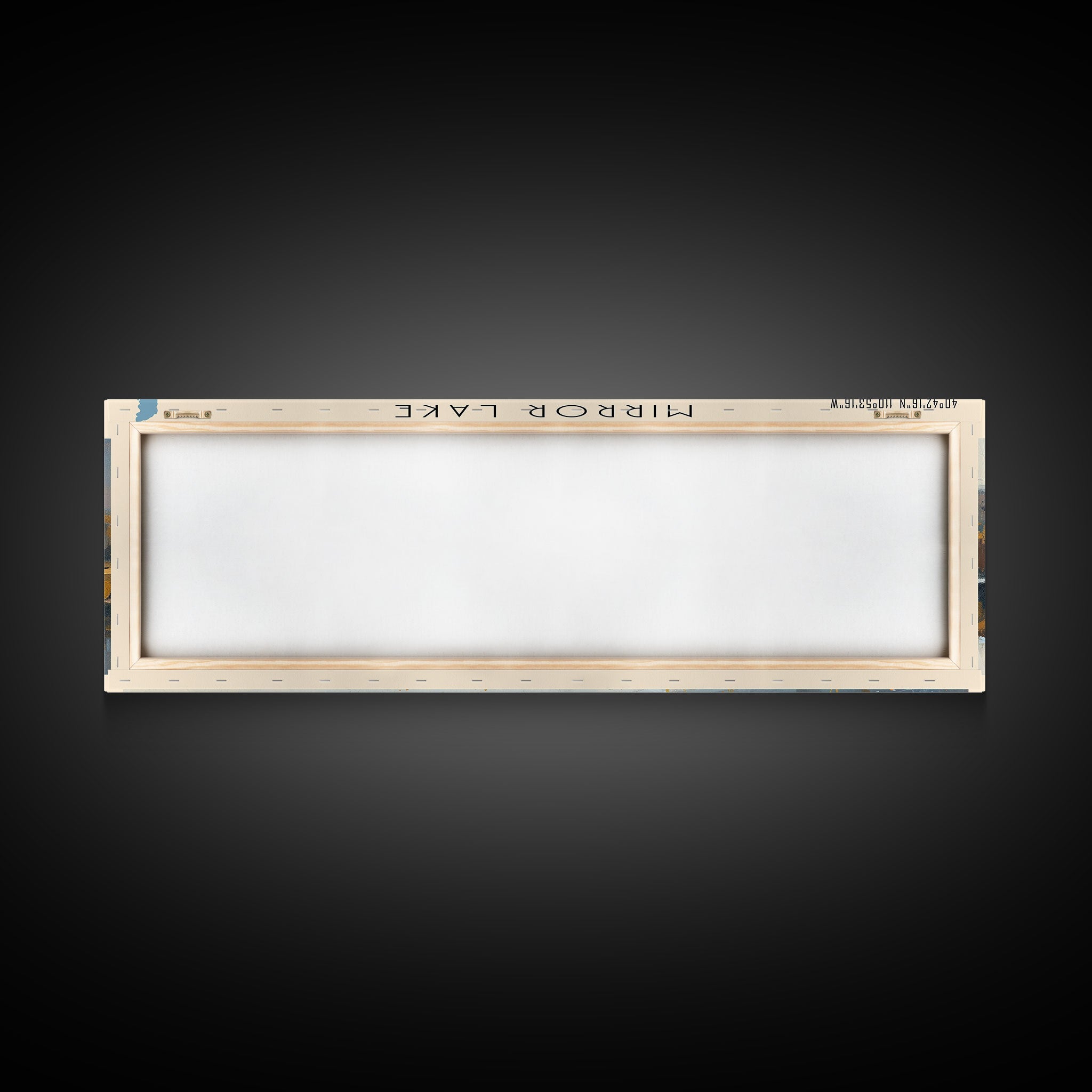 Mirror Lake Utah Framed Canvas Print, Lake House Decor, Panoramic Wall Art, Travel Poster, Landscape Painting, Bedroom Decor