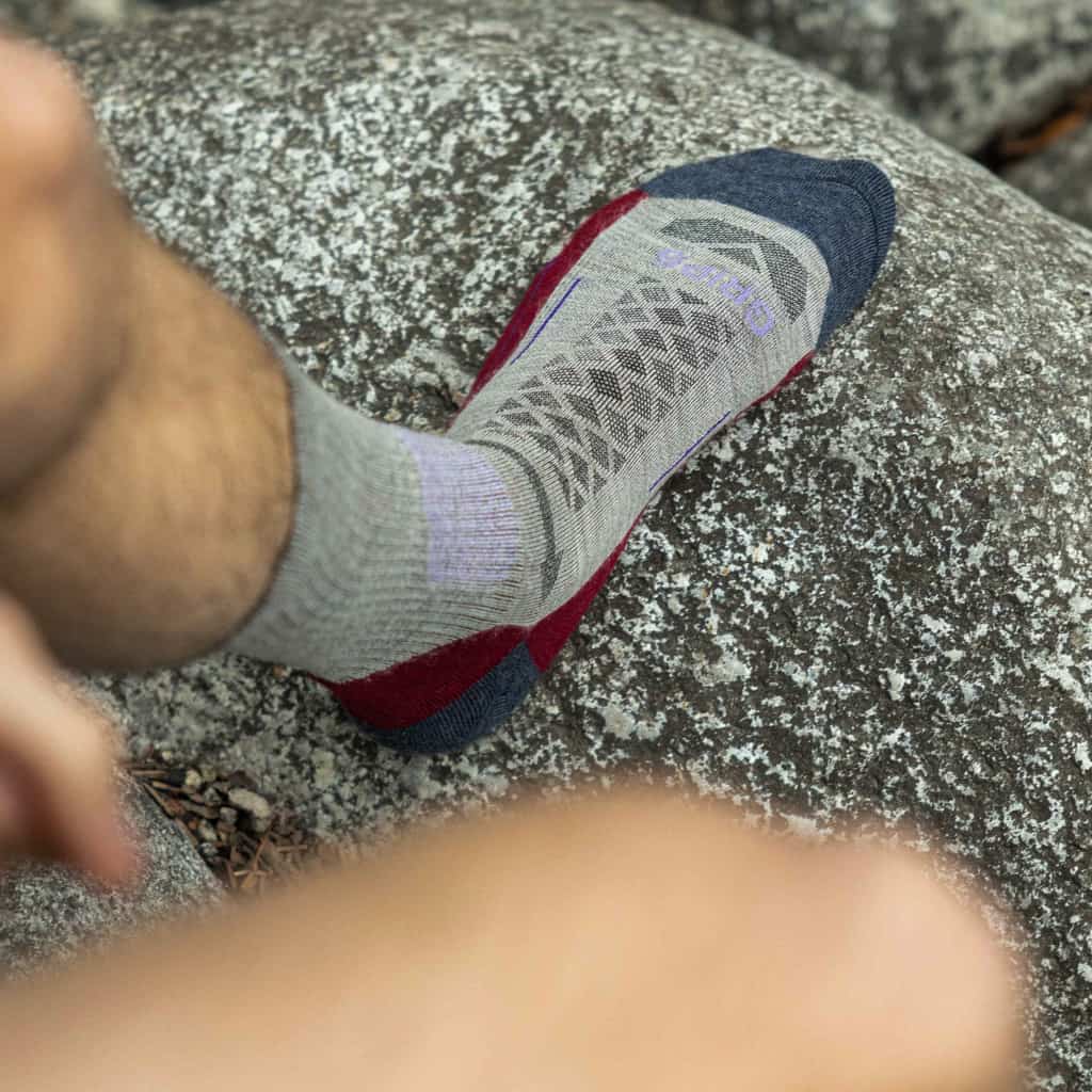 8 Pairs Berry - Hike Crew Midweight Merino Wool Sock