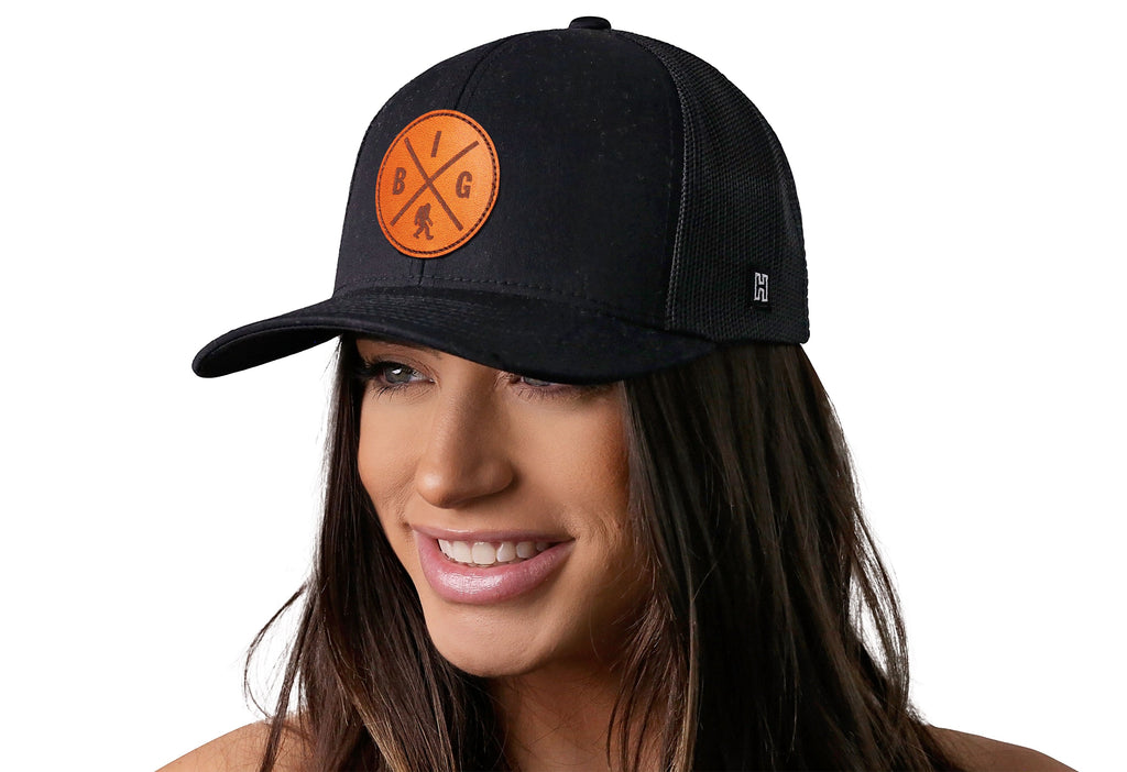 Bigfoot X Trucker Hat  |  Black Sasquatch Snapback
