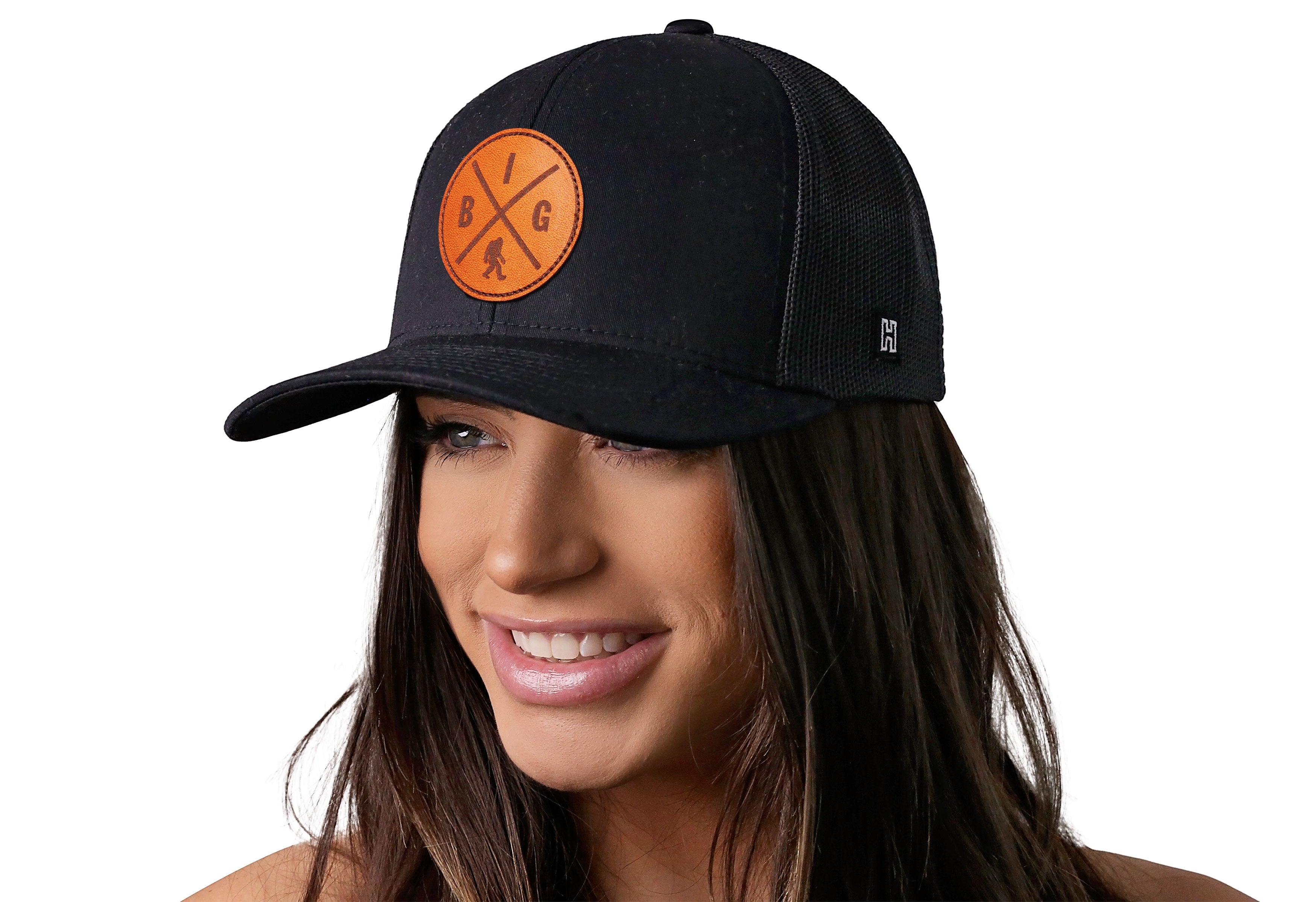 Bigfoot X Trucker Hat  |  Black Sasquatch Snapback