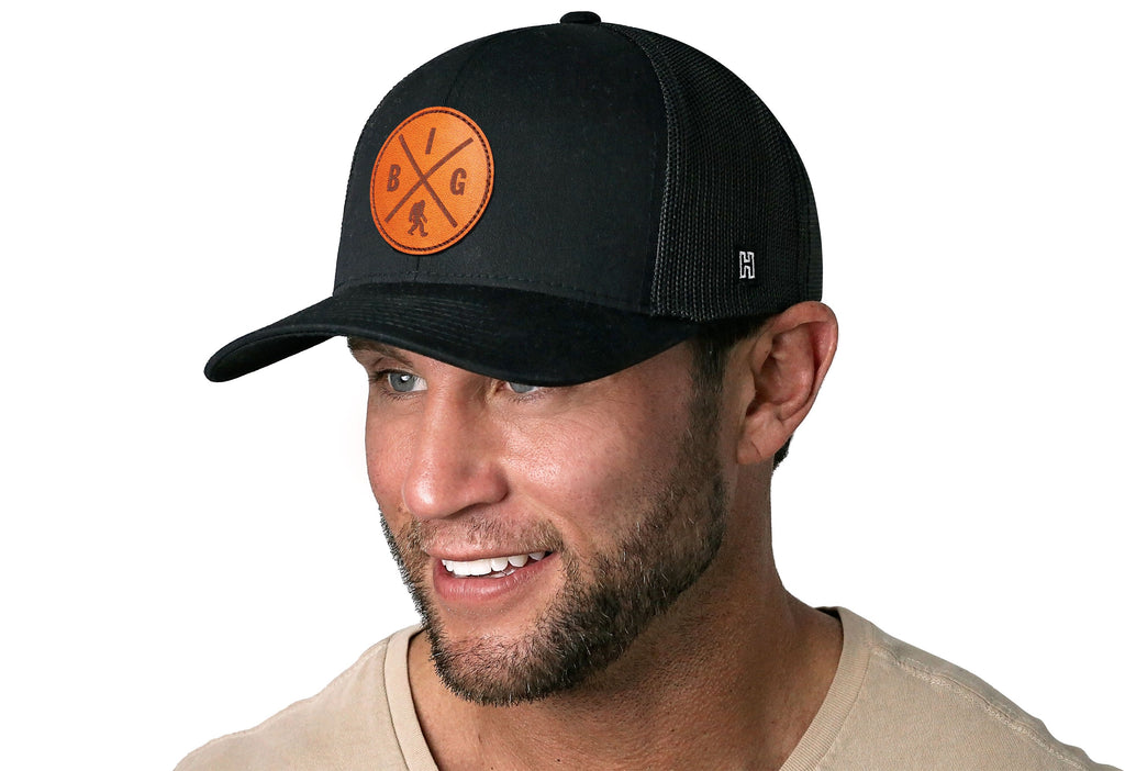 Bigfoot X Trucker Hat  |  Black Sasquatch Snapback