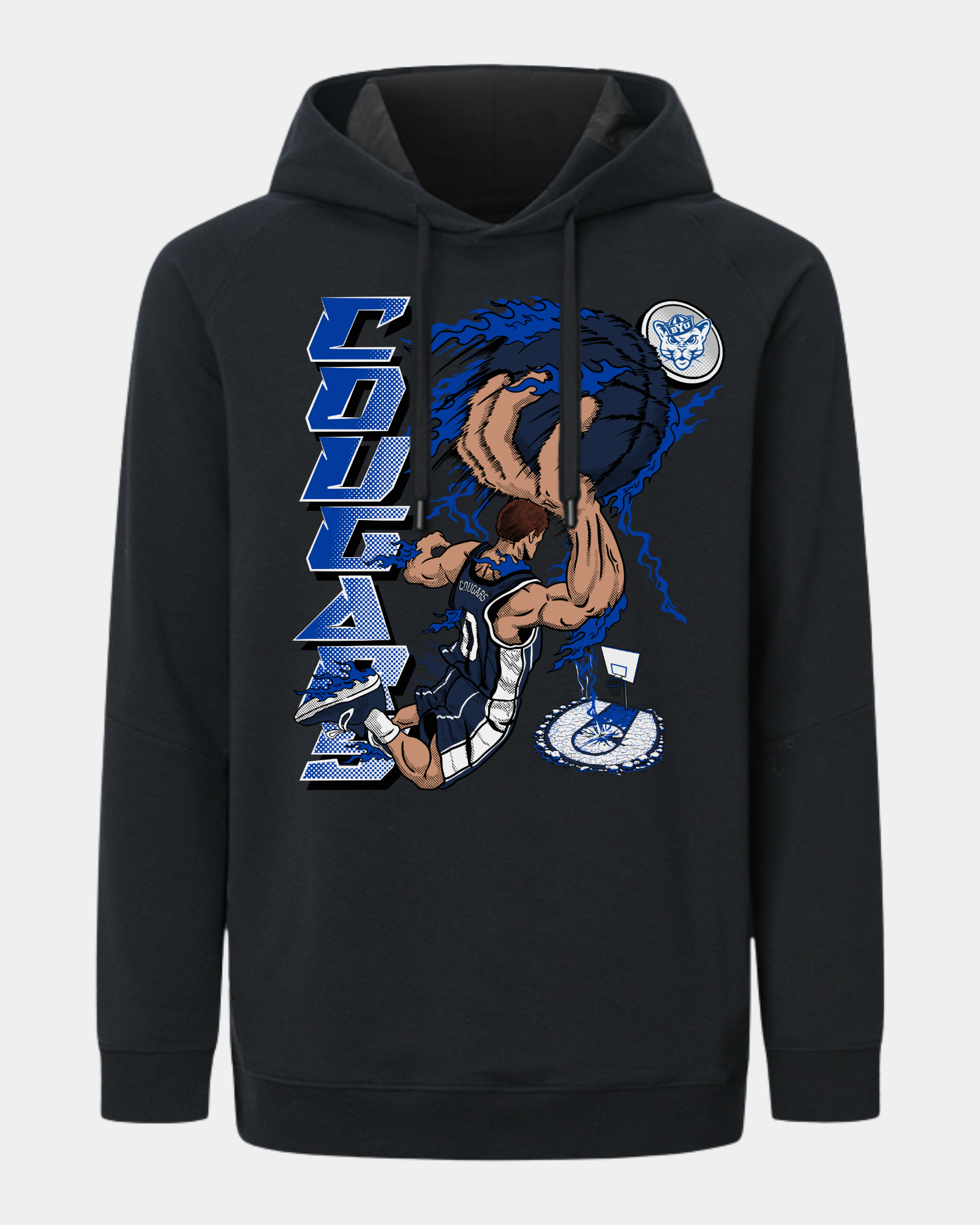 BYU Slam Dunk Singular Black Hoodie