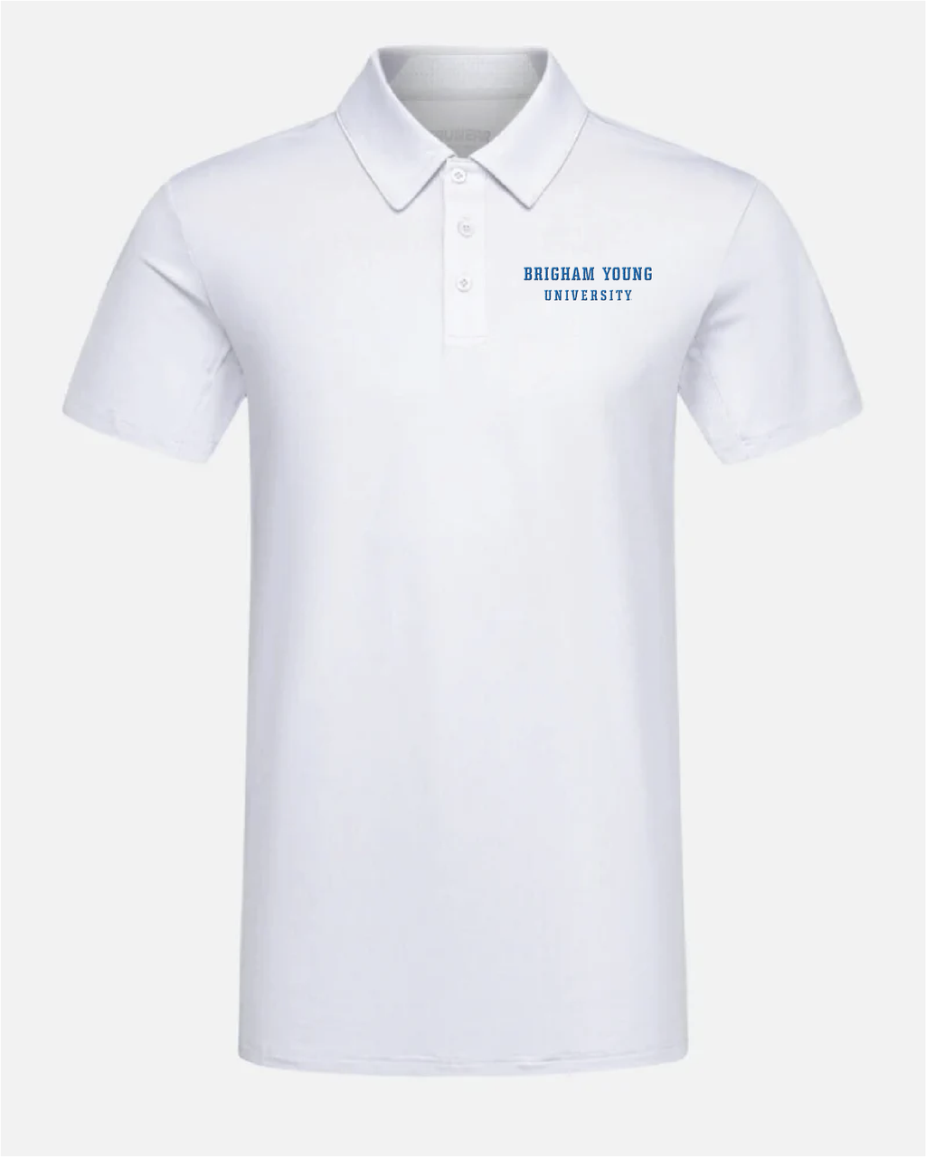 BYU Crest 2.0 Polo Light Grey