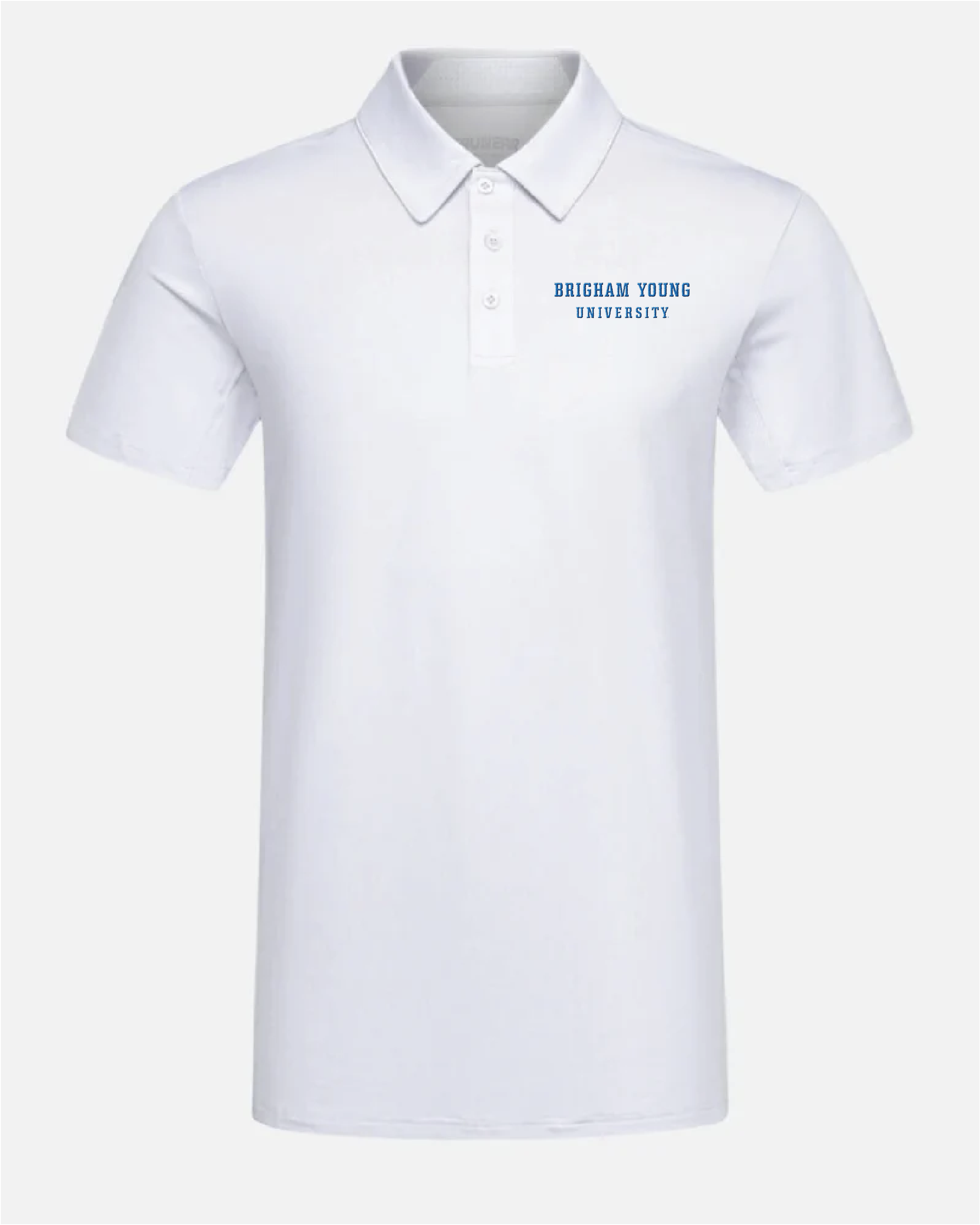 BYU Crest 2.0 Polo Light Grey