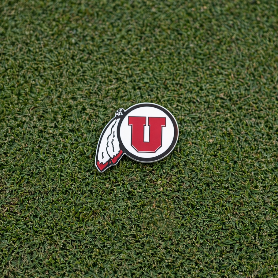Drum & Feather - University of Utah Golf Ball Marker