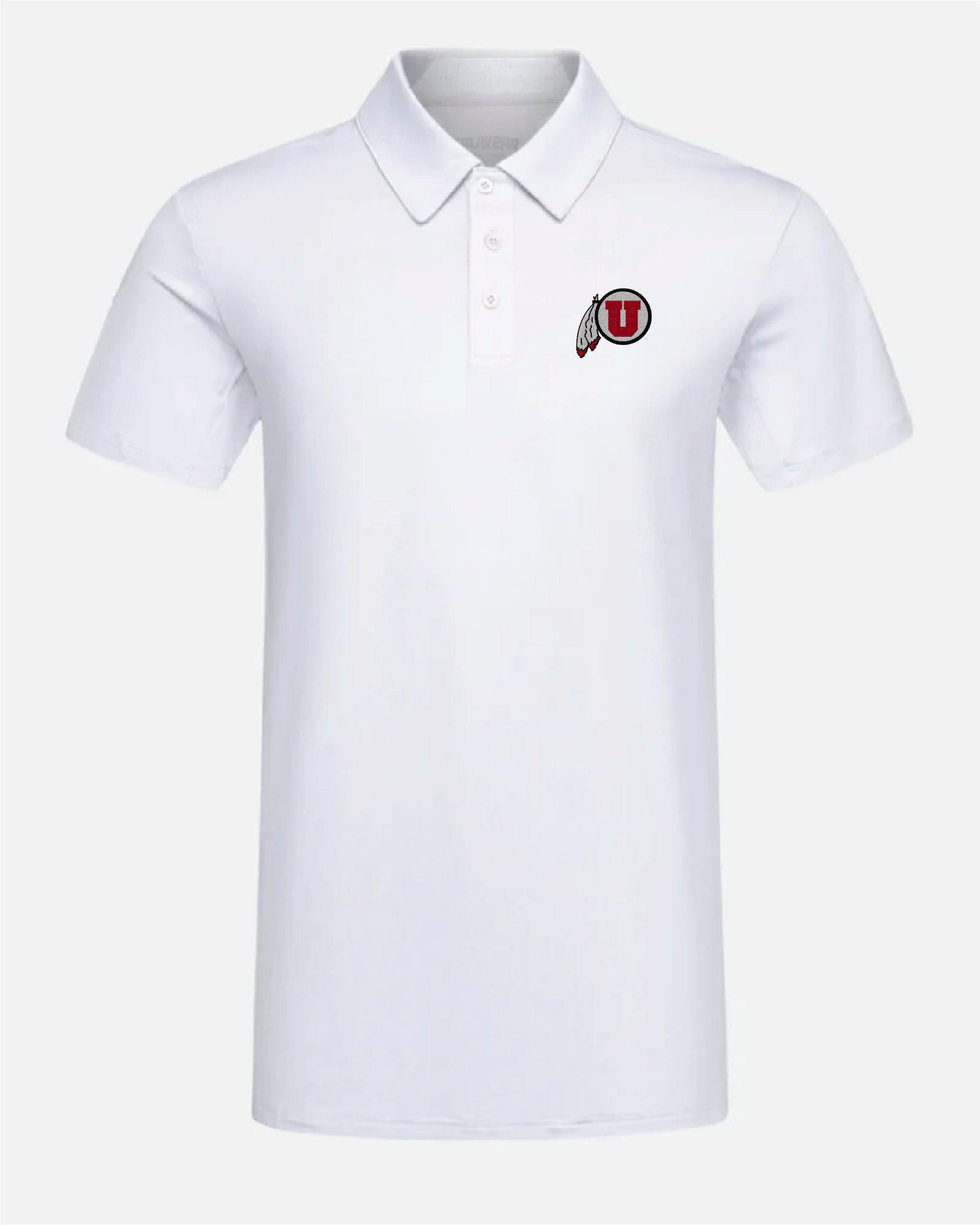 UofU Crest 2.0 Polo Light Grey
