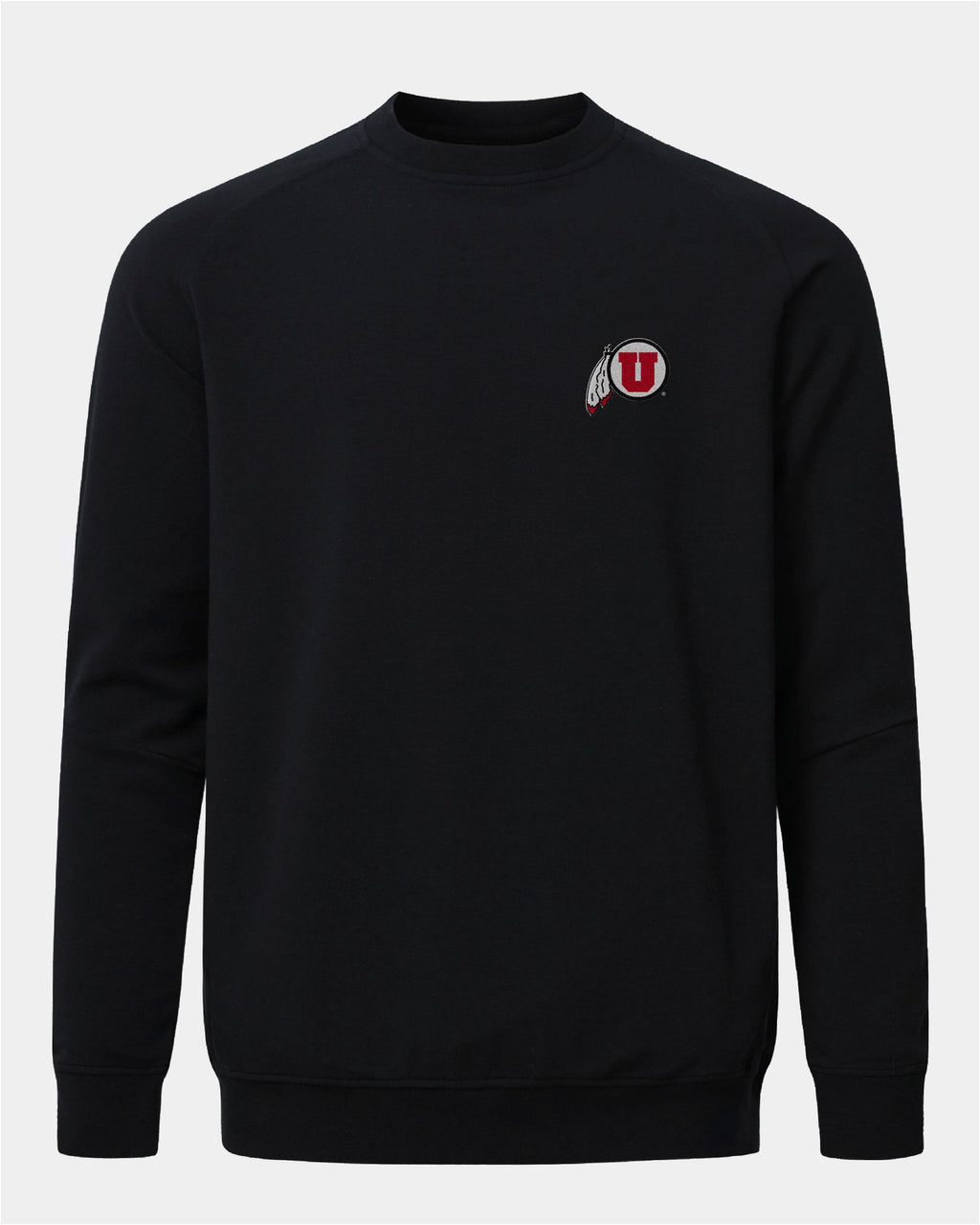 UofU Meridian Black Crewneck