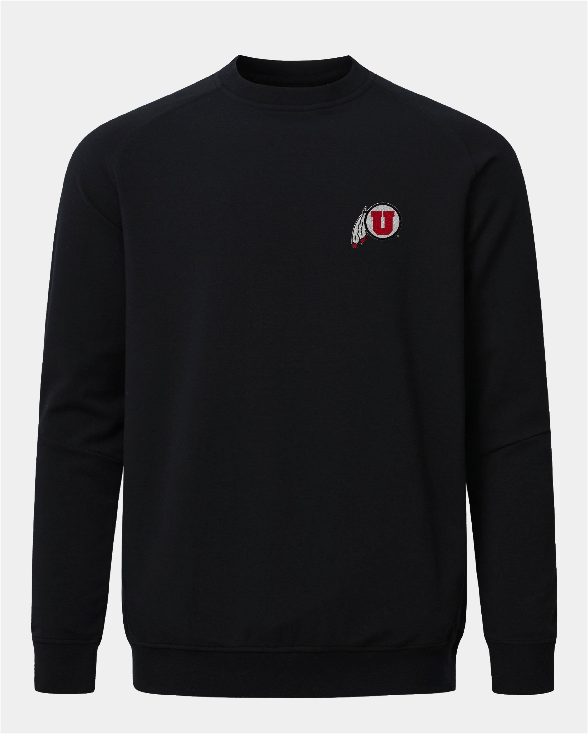 UofU Meridian Black Crewneck