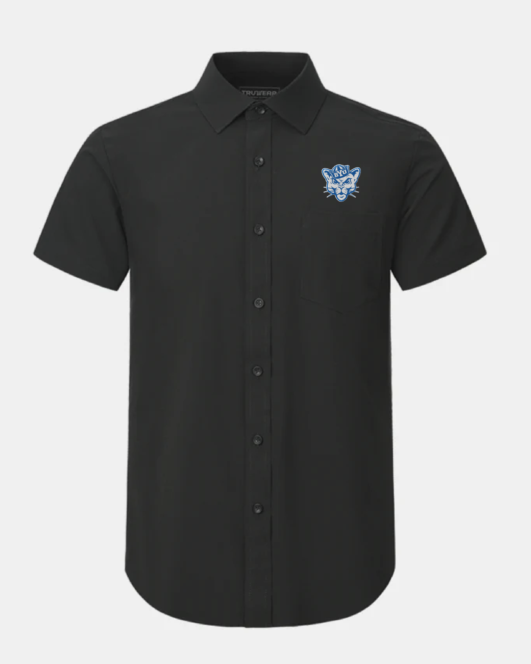BYU Phenom Classic Black Short Sleeve Dress Shirt