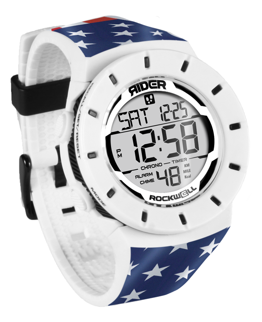 Coliseum Fit™ Forum - Patriot Edition (White/Black) Watch