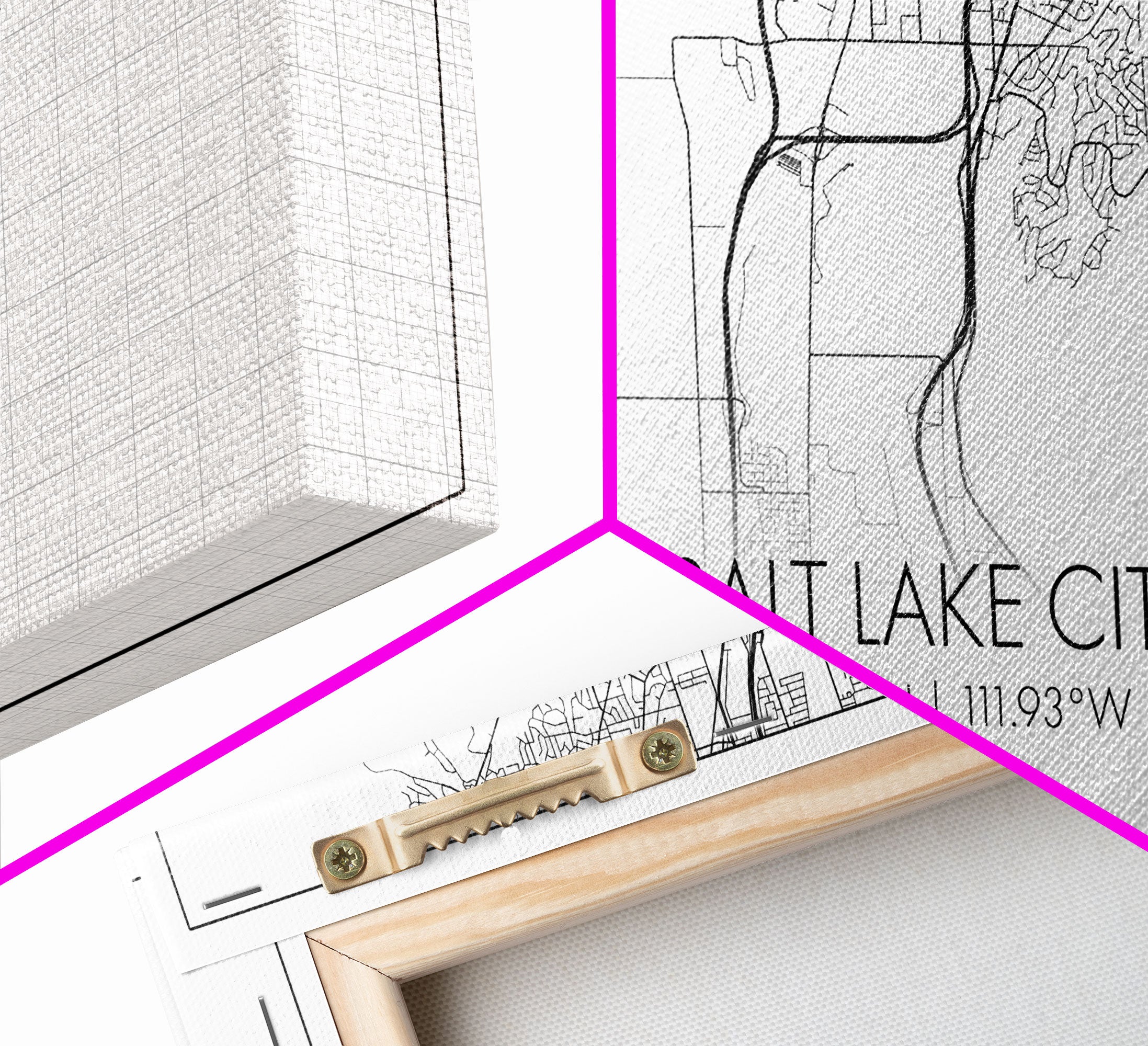 Salt Lake City Map, Utah Art, Map Print, Minimalist Wall Art, Wall Art, Canvas Art, Gift For Couples, Dorm Room Art, Rustic Wall Décor