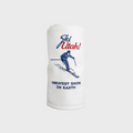 Ski Utah! Driver Headcover | Premium White Ski Utah! License Plate Driver Headcover