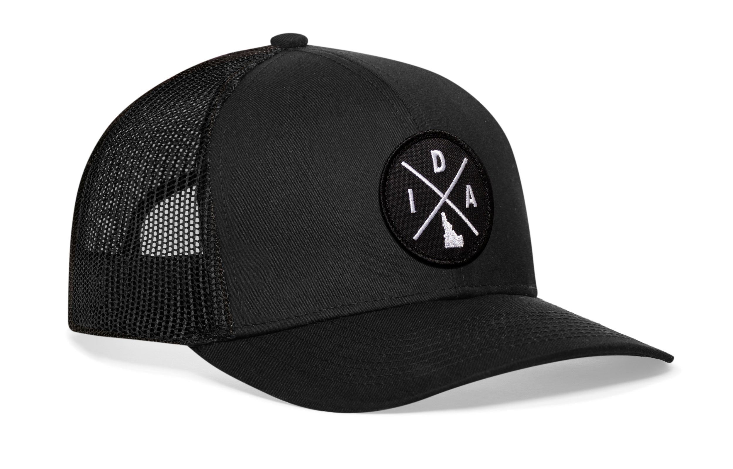 Idaho Trucker Hat  |  Black IDA X Snapback