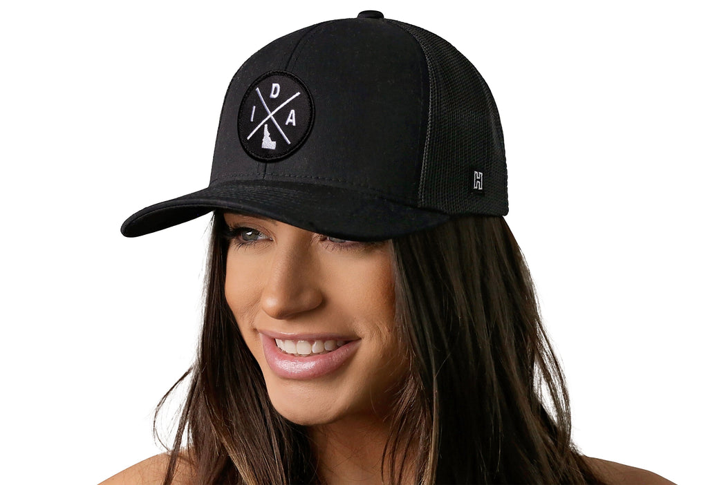 Idaho Trucker Hat  |  Black IDA X Snapback