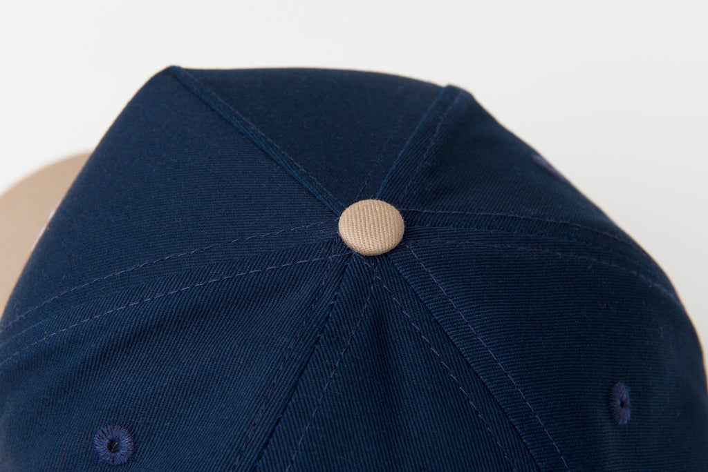 BYU Fade Hat Navy Tan Reversed Brigham