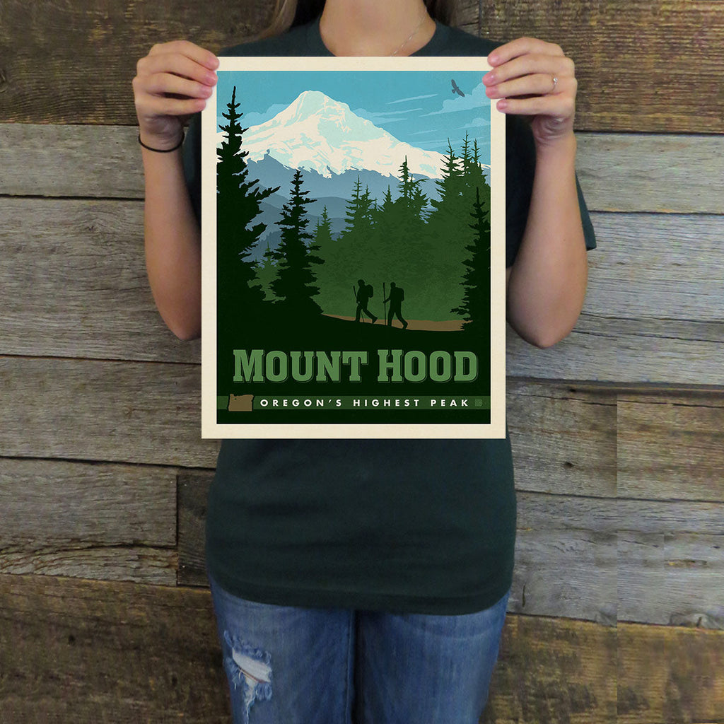 Mount Hood, OR (American Travel) Art Print
