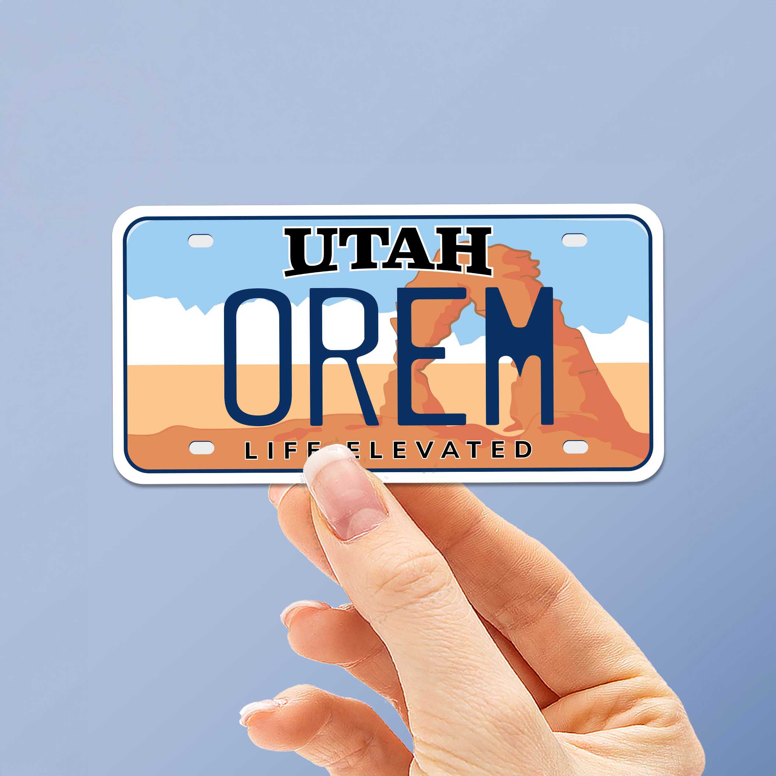 Utah License Plate Stickers - Choose Your UT City or National Park