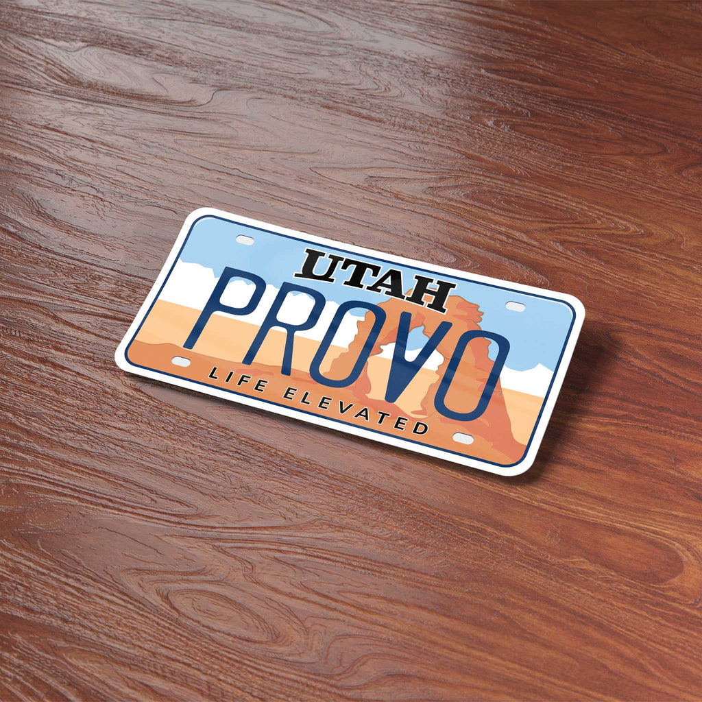 Utah License Plate Stickers - Choose Your UT City or National Park