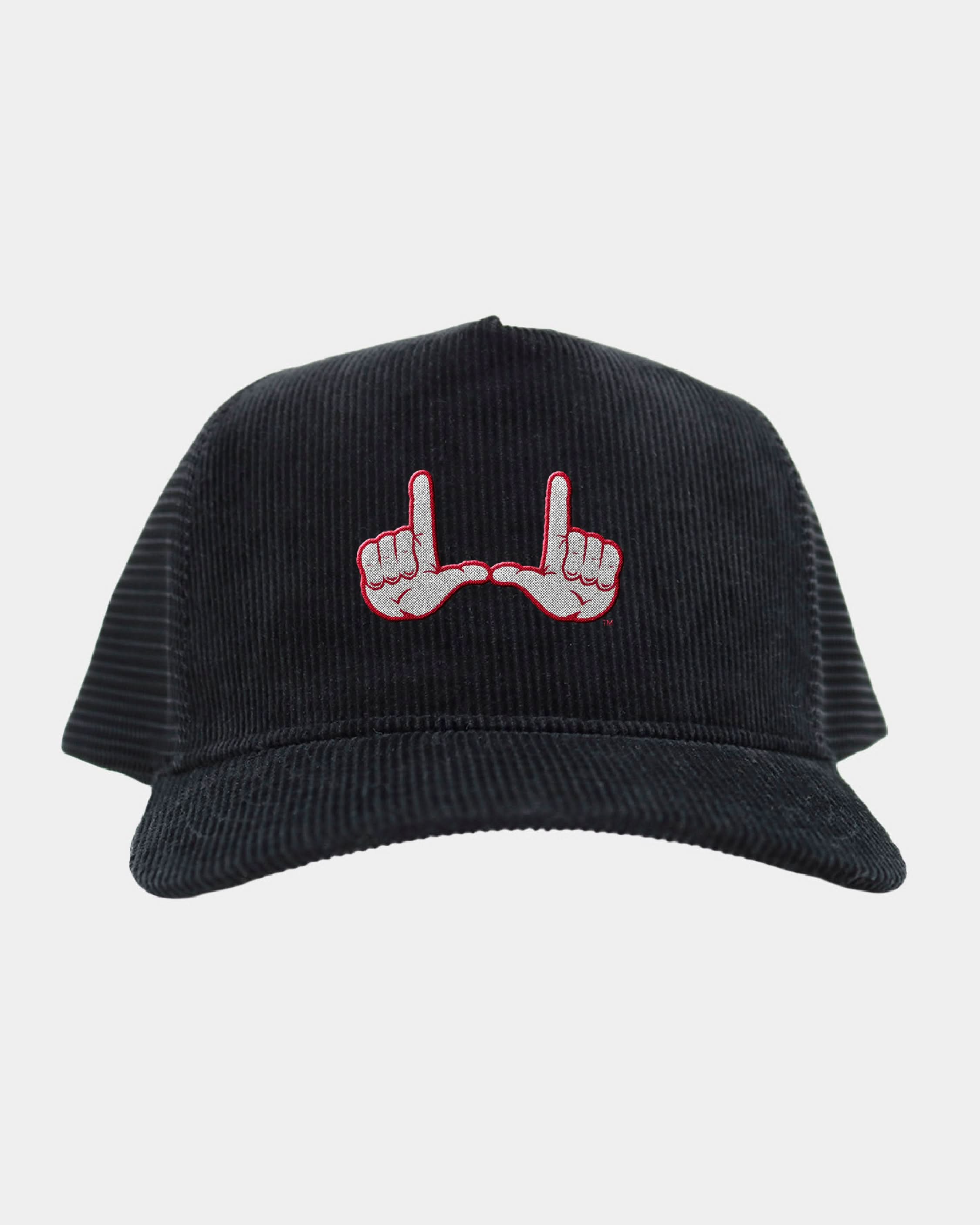 UofU Black Full Cord Fade Hat