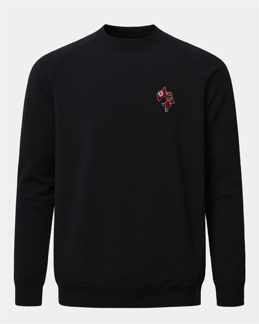 UofU Meridian Black Crewneck