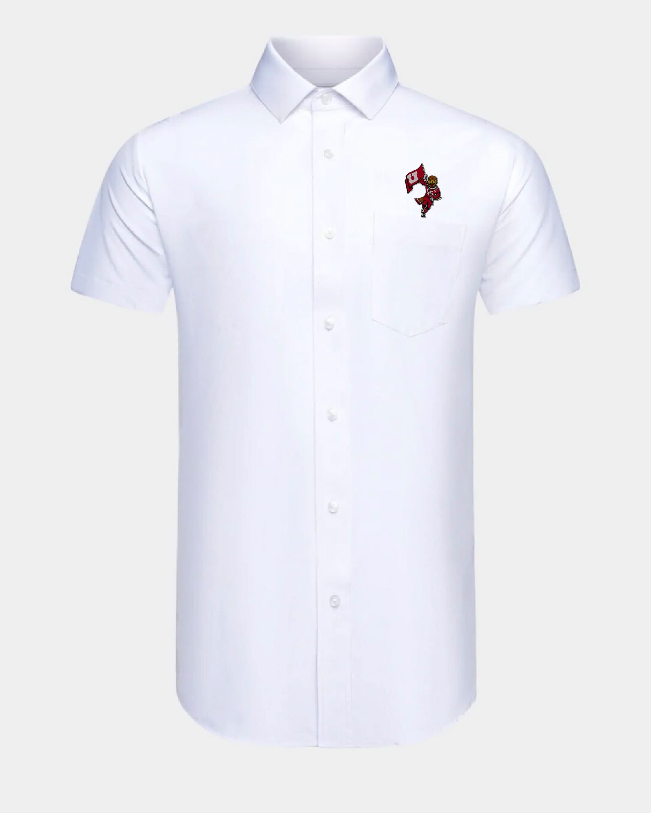UofU Phenom Classic White Short Sleeve Dress Shirt