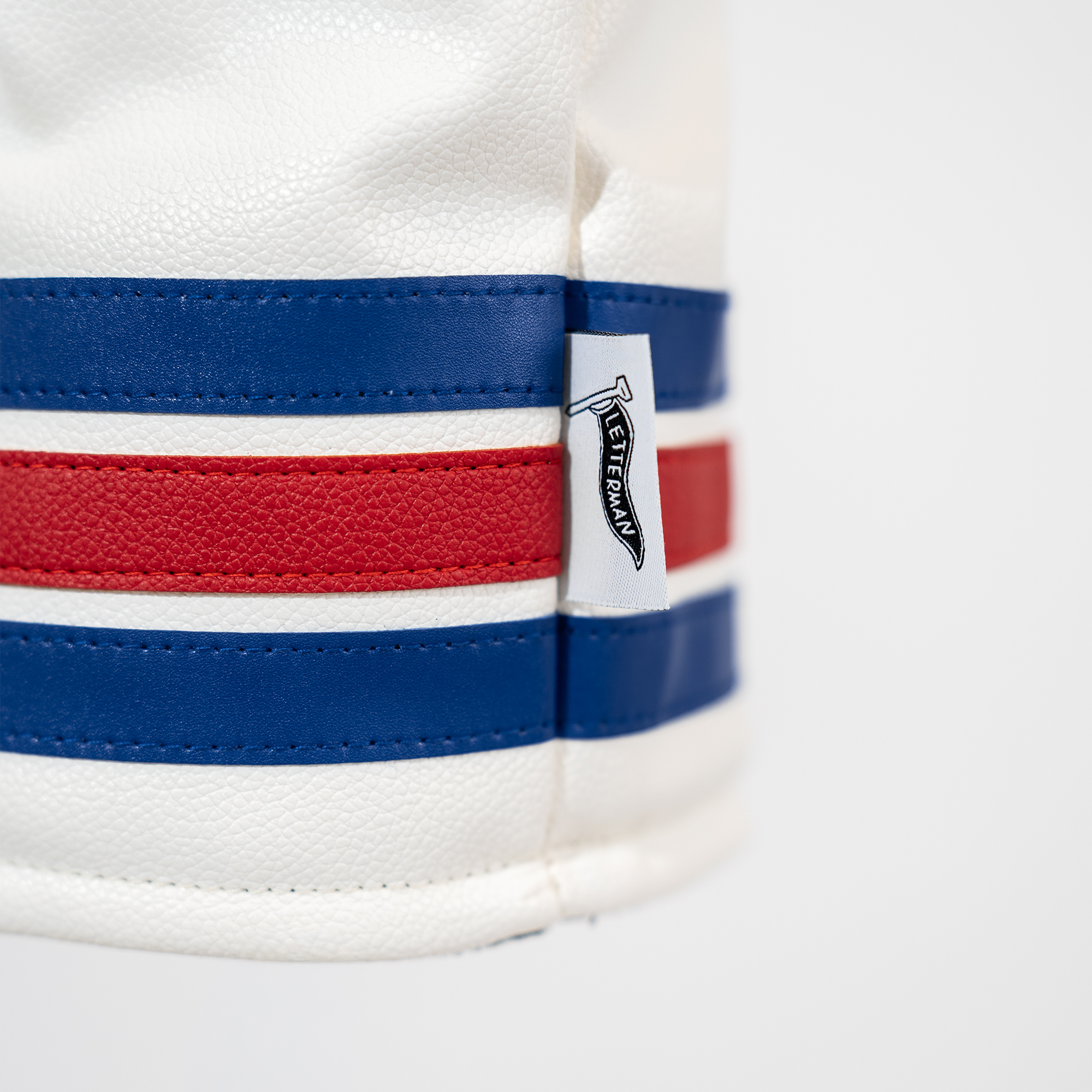 USA Classic Driver Headcover | Premium White Vintage Hockey-Inspired Driver Headcover