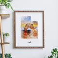 Utah Watercolor Map
