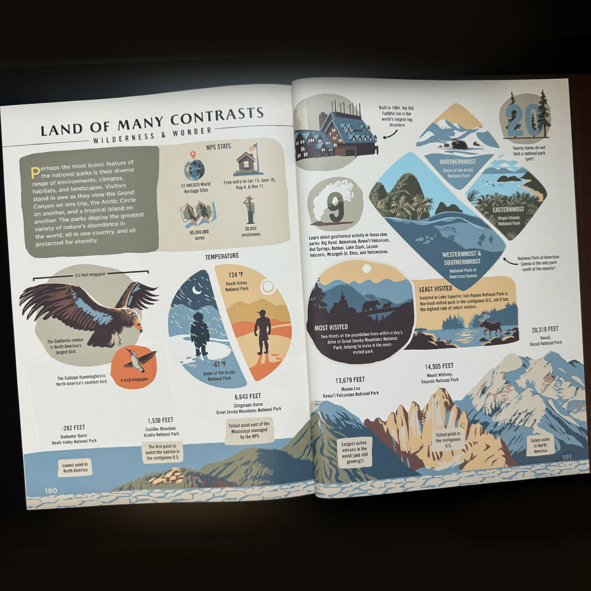Wilderness & Wonder: An Illustrated Guide to the National Parks HARD COVER Book