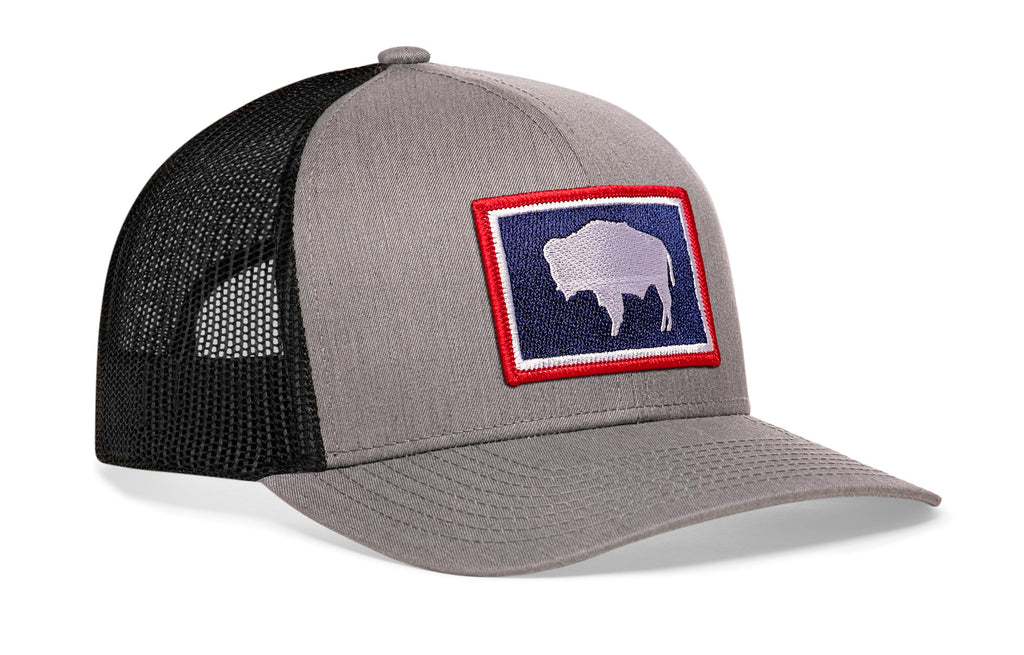 Wyoming Flag Trucker Hat  |  WY Snapback