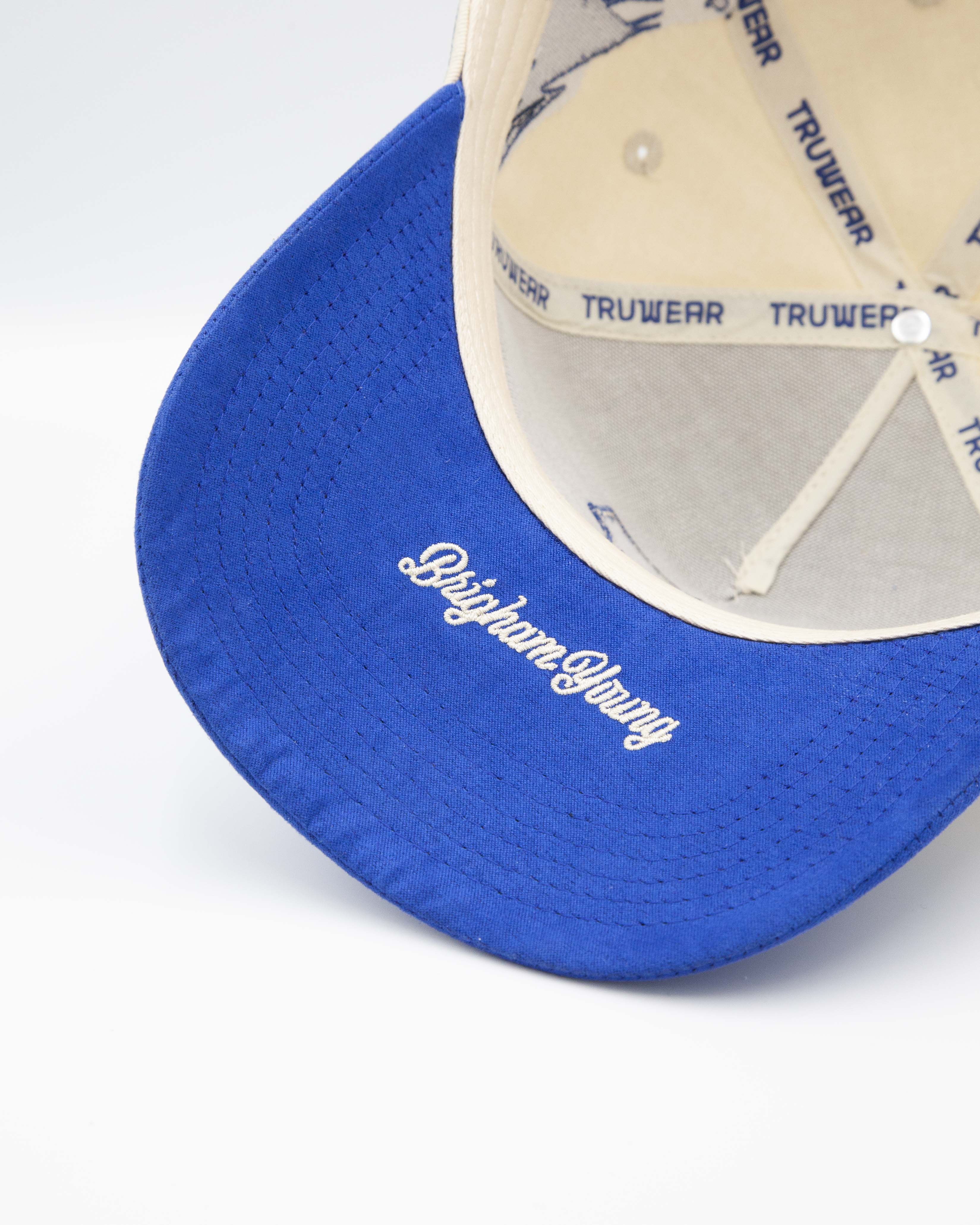 BYU Y Natural & Royal Blue Suede Brim Mountainside Hat
