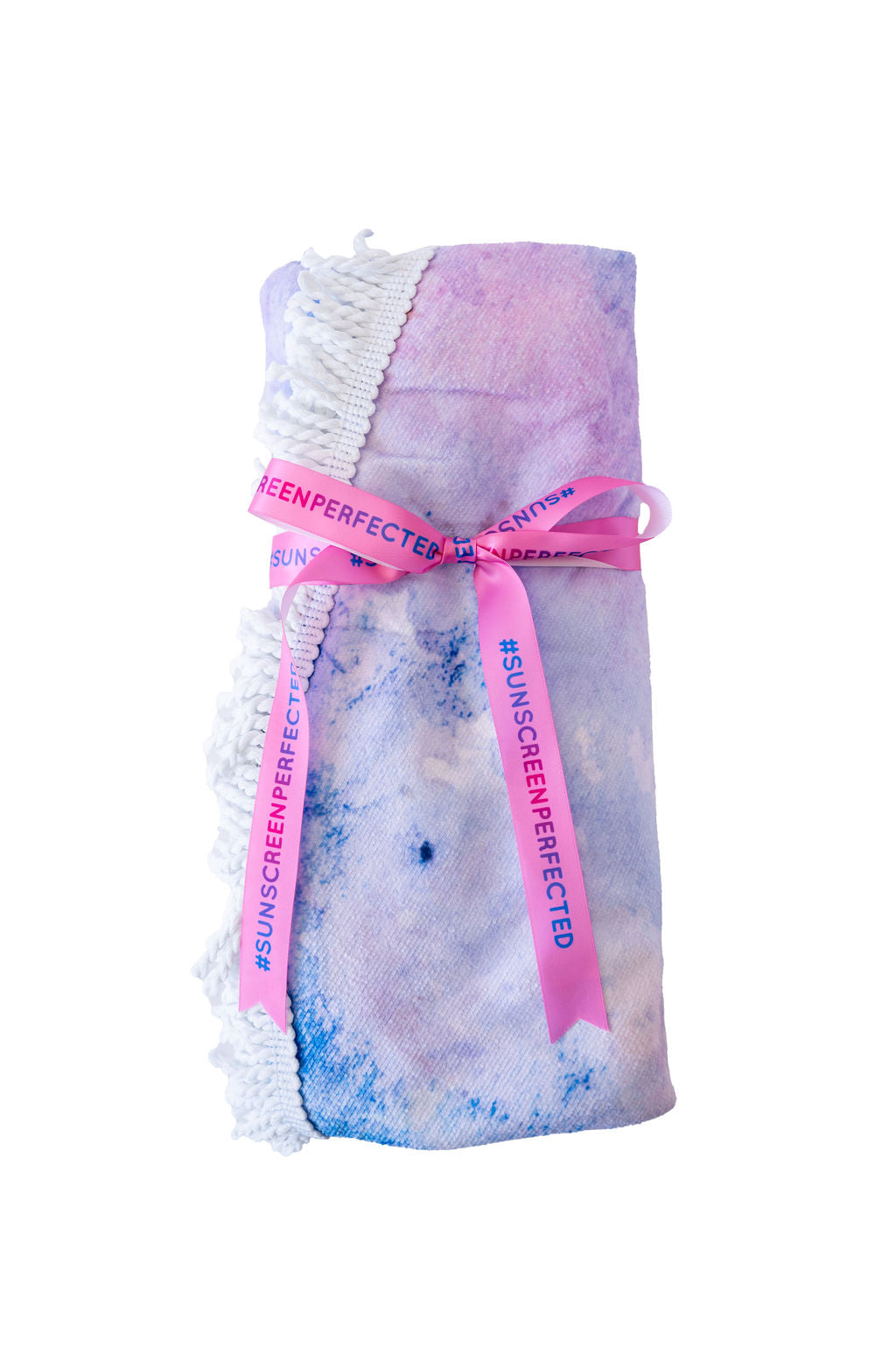 Limited-Edition Round Microfiber Pool Towel with Tassel Trim