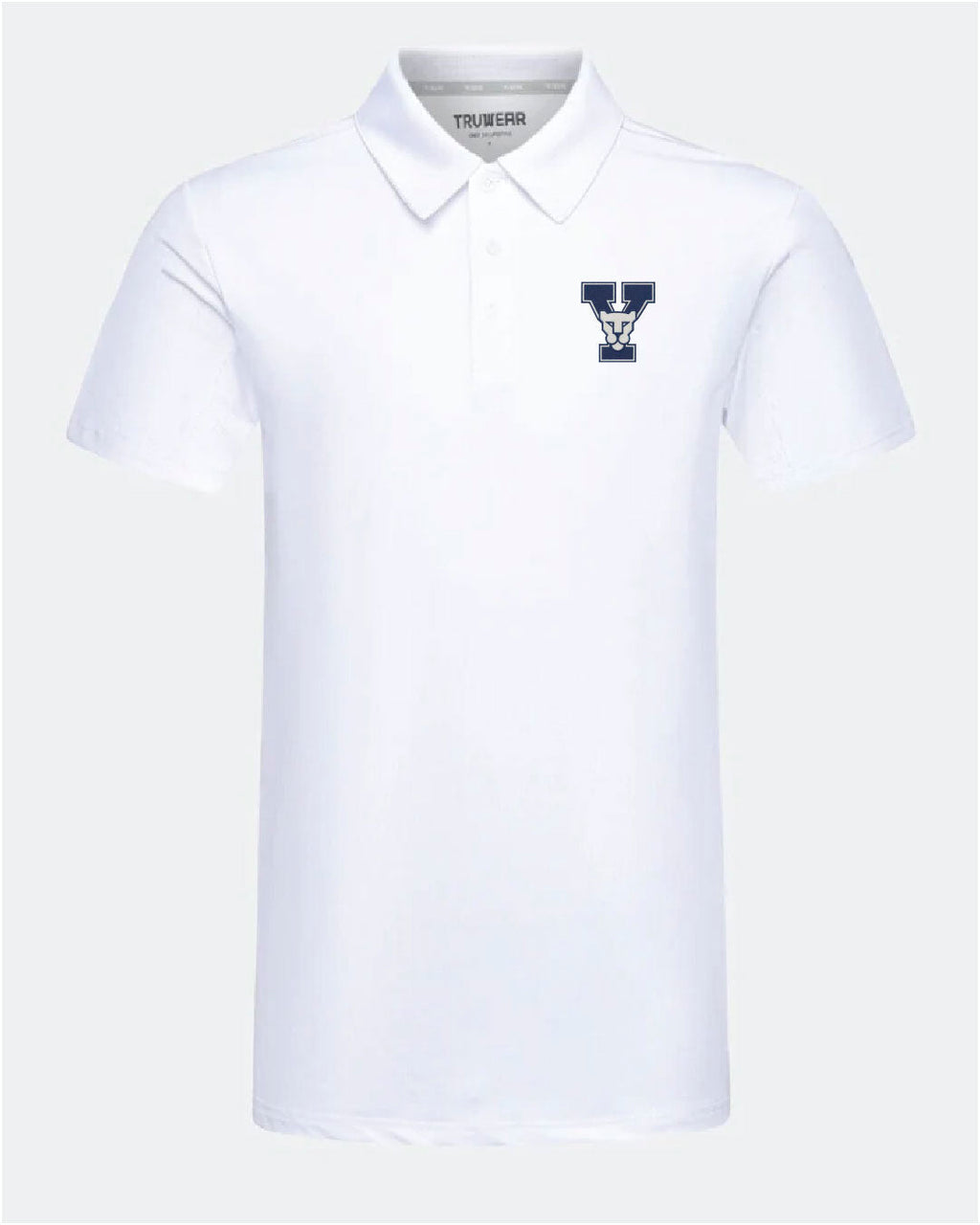 BYU Crest 2.0 Polo White