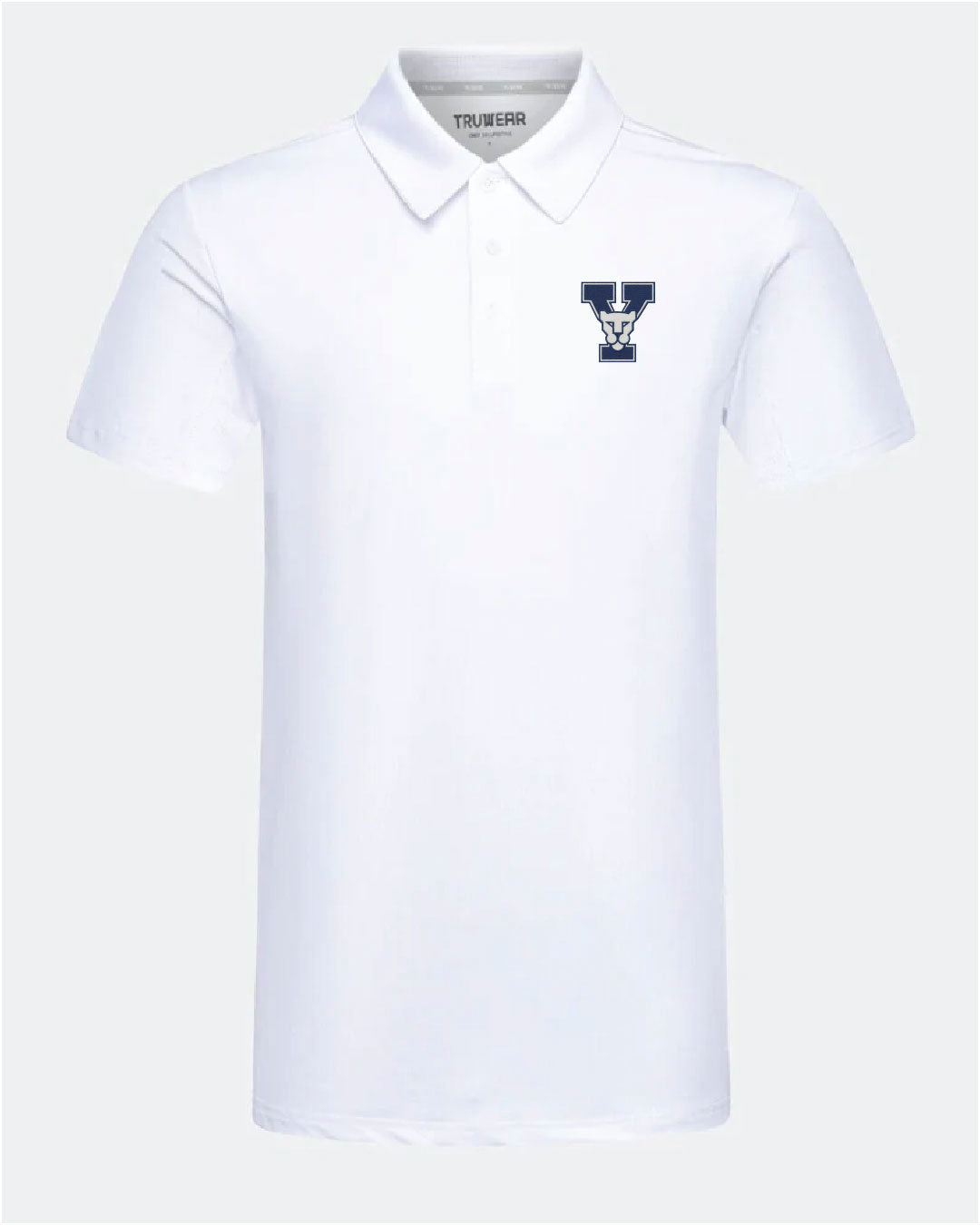 BYU Crest 2.0 Polo White
