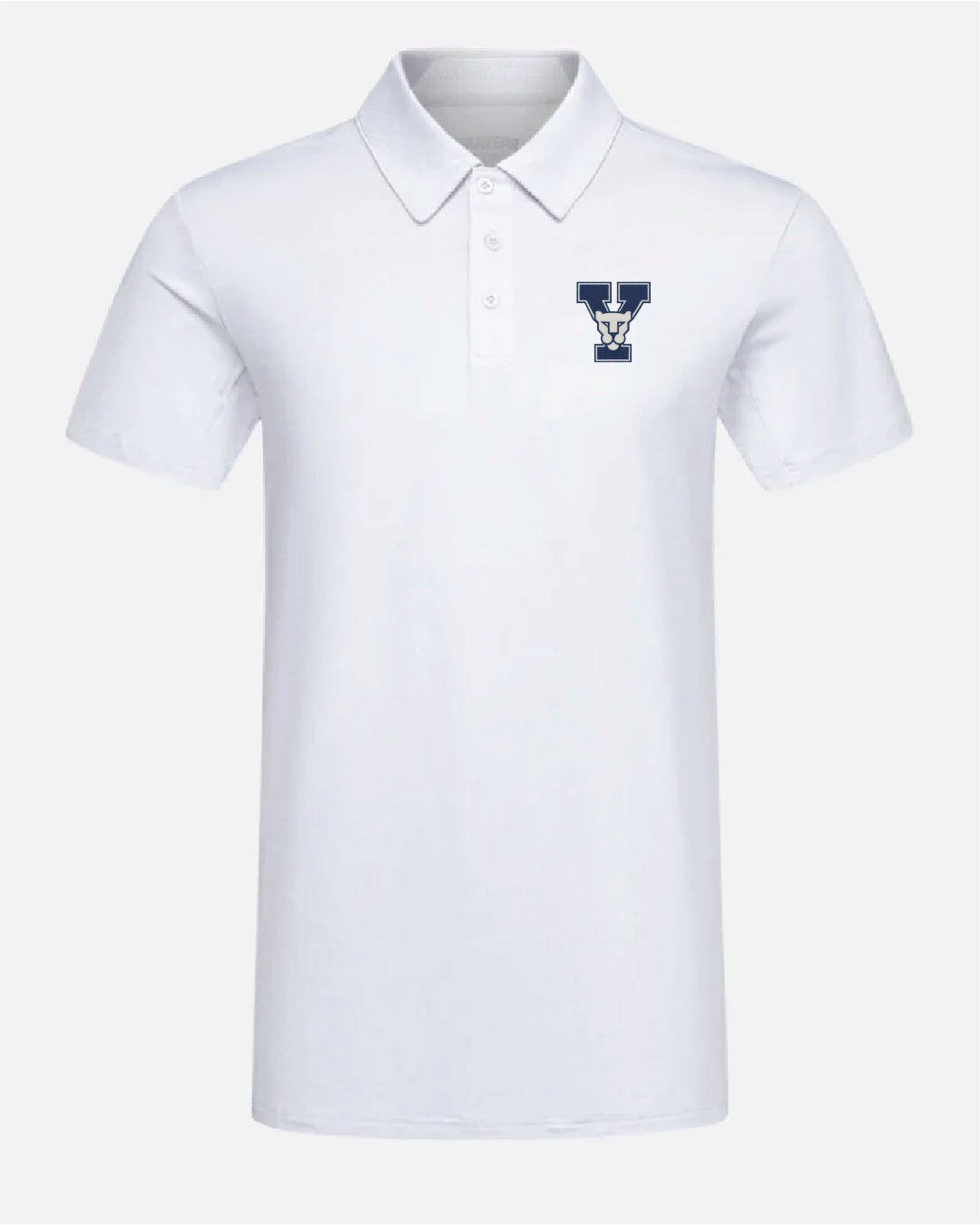 BYU Crest 2.0 Polo Light Grey