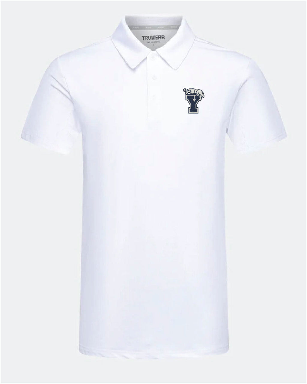 BYU Crest 2.0 Polo White