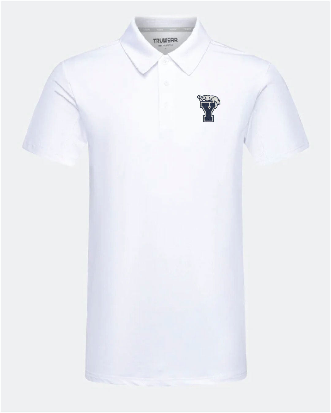 BYU Crest 2.0 Polo White