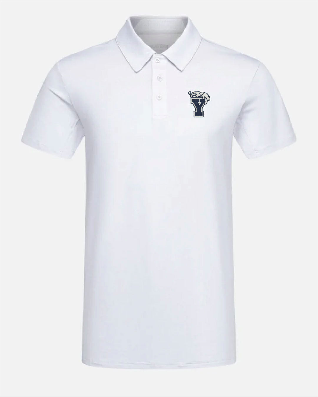 BYU Crest 2.0 Polo Light Grey