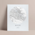 Boise, Idaho Map Poster