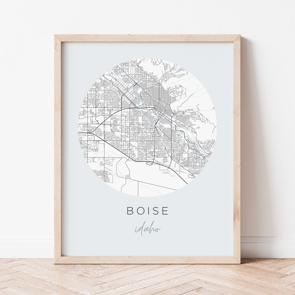 Boise, Idaho Map Poster