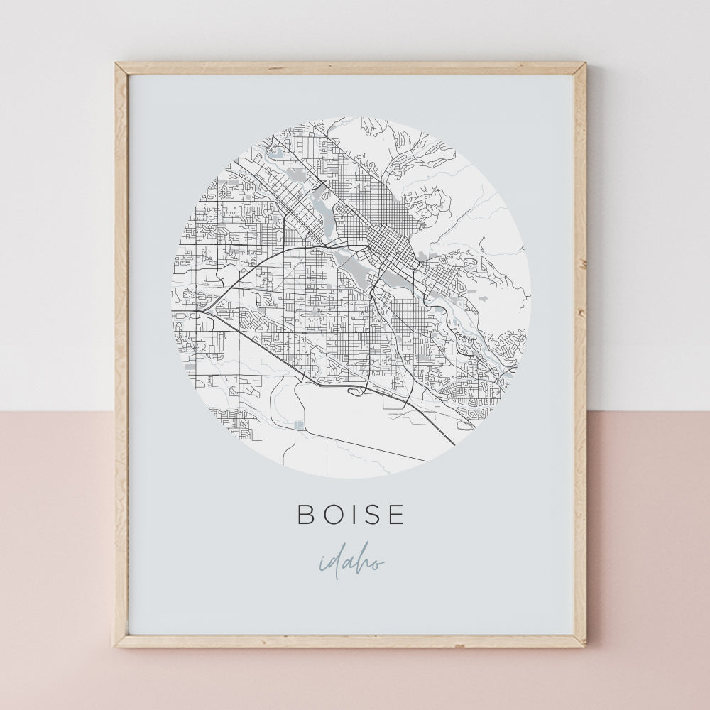 Boise, Idaho Map Poster