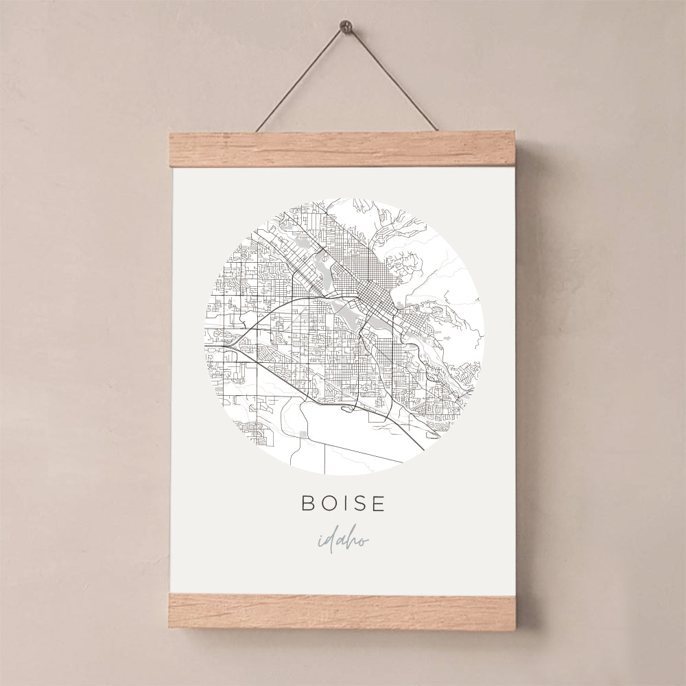 Boise, Idaho Map Poster
